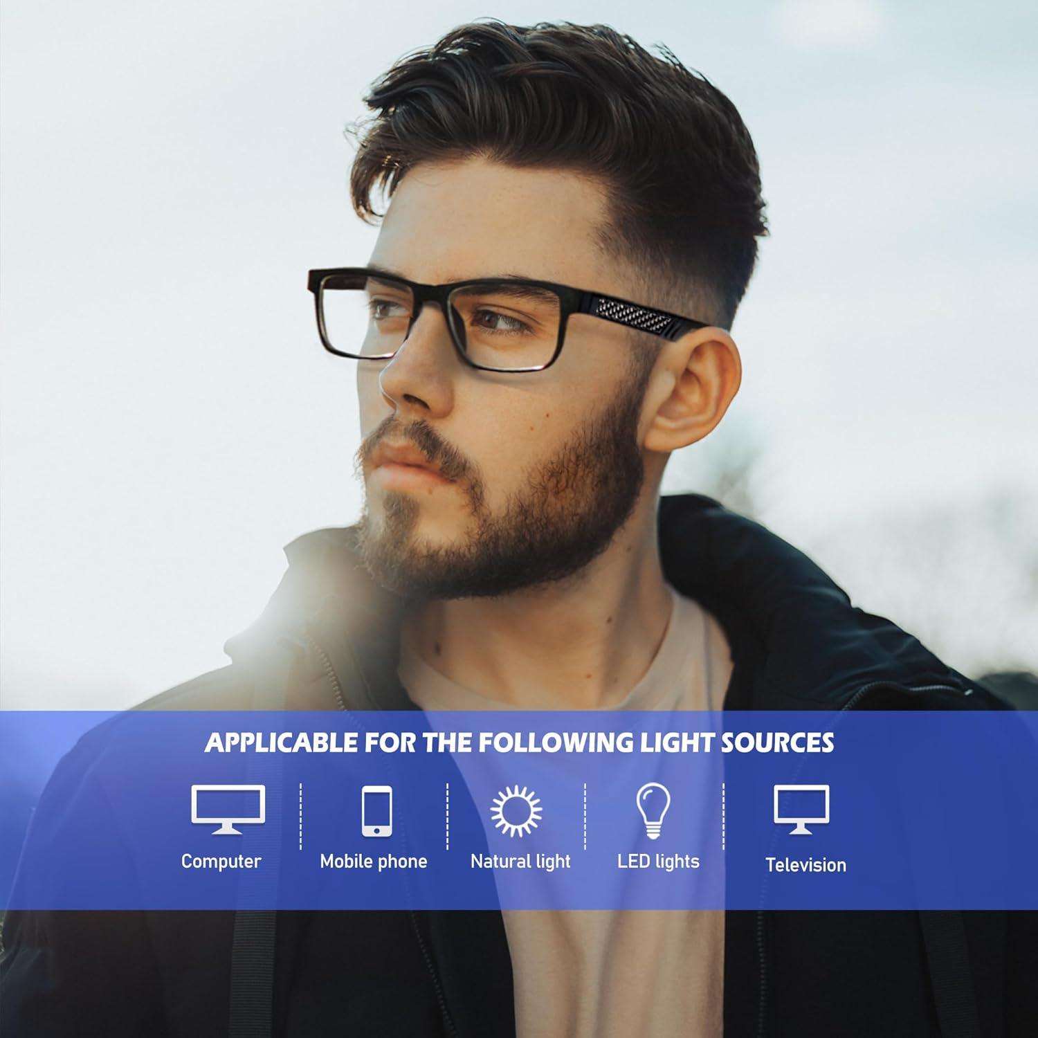 Gafas de Bloqueo de Luz Azul ANYLUV 4579 Unisex Negro Mate