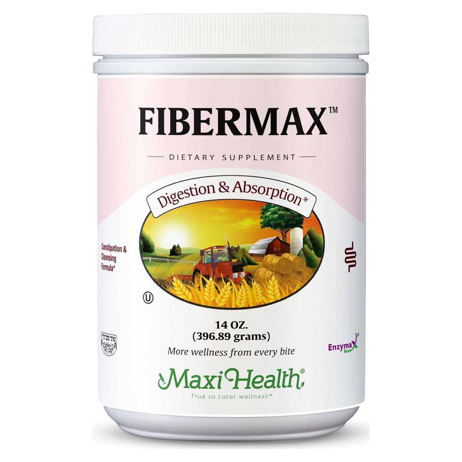 Suplemento de Fibra Fibermax Maxi Health 396g - Laxante Natural