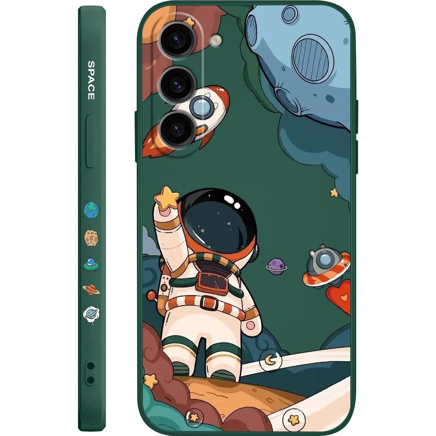 Funda Bumper LEECG para Samsung Galaxy S23 Plus - Astronauta Verde