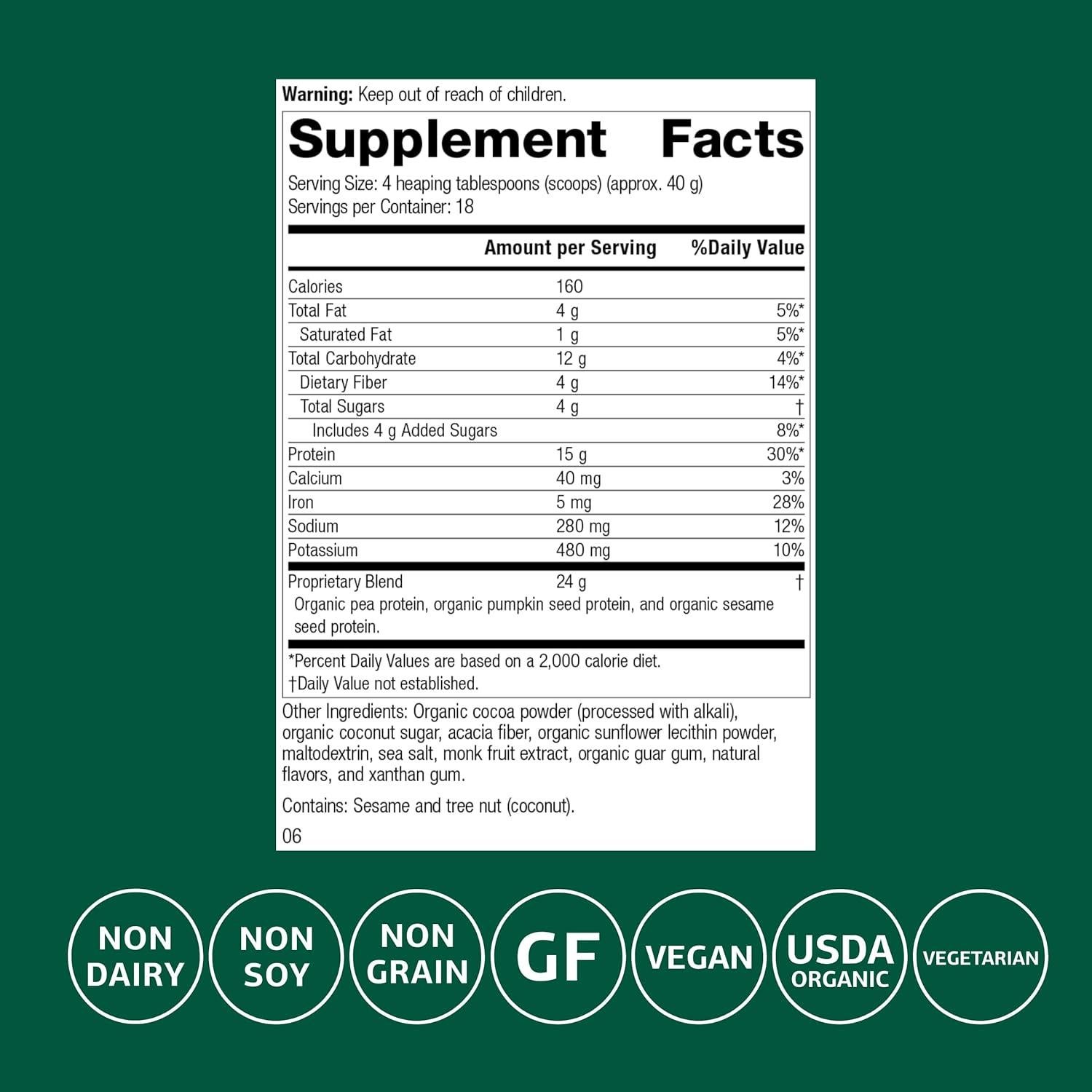 Proteína en Polvo Veg-E Complete Pro Standard Process 740g Chocolate
