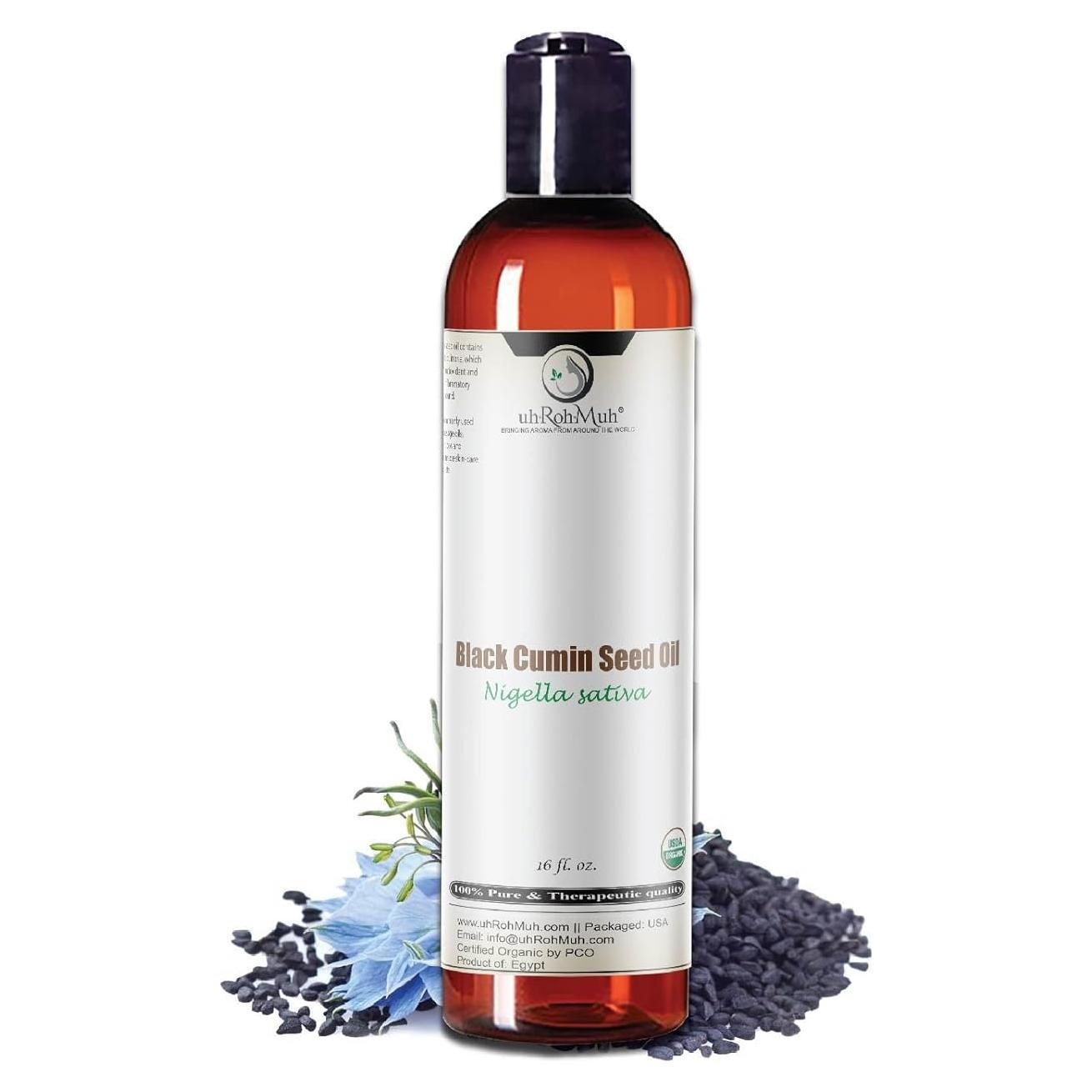 Aceite de Semilla de Comino Negro Orgánico 473 ml - 3% Timoquinona