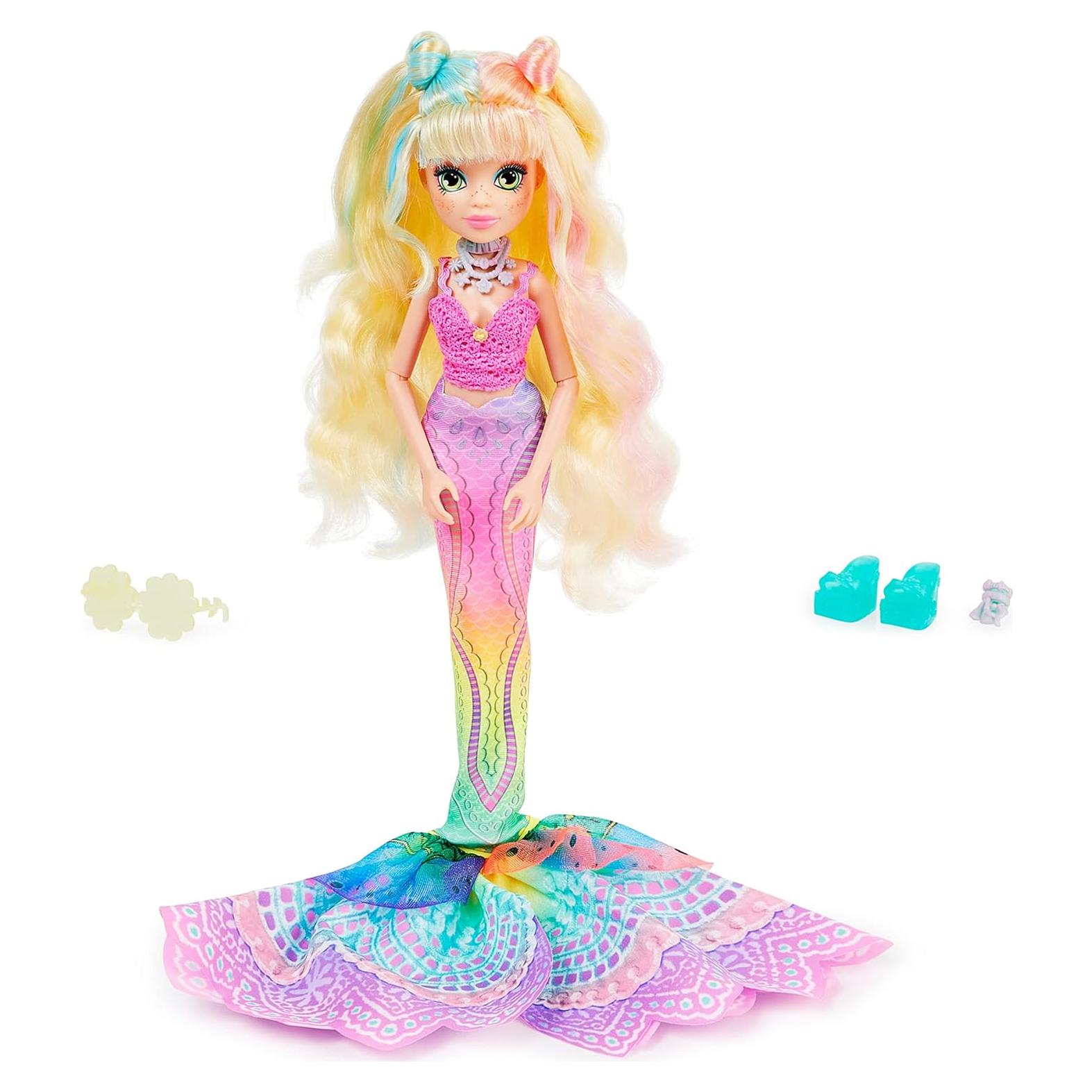 Muñeca Sirena Finly de Primavera Spin Master 27 cm con Cola Removible