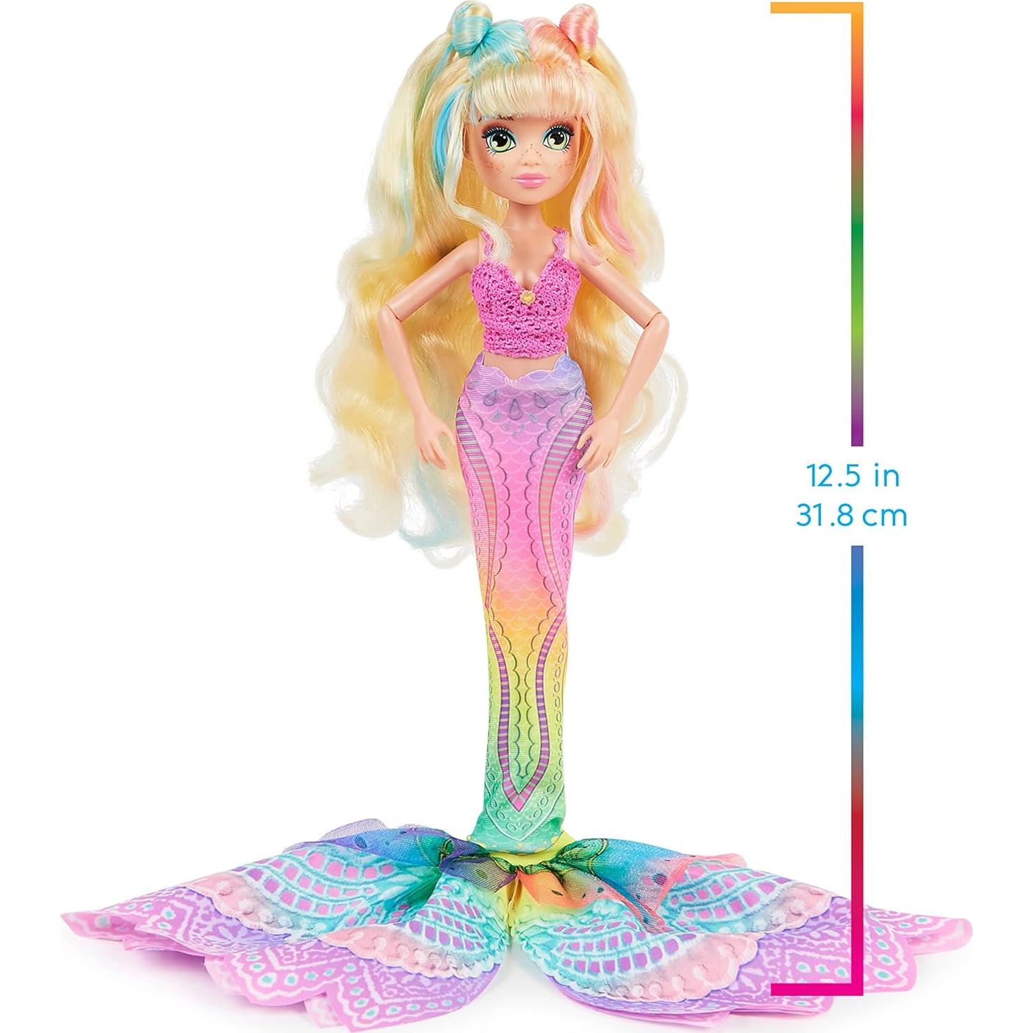 Muñeca Sirena Finly de Primavera Spin Master 27 cm con Cola Removible