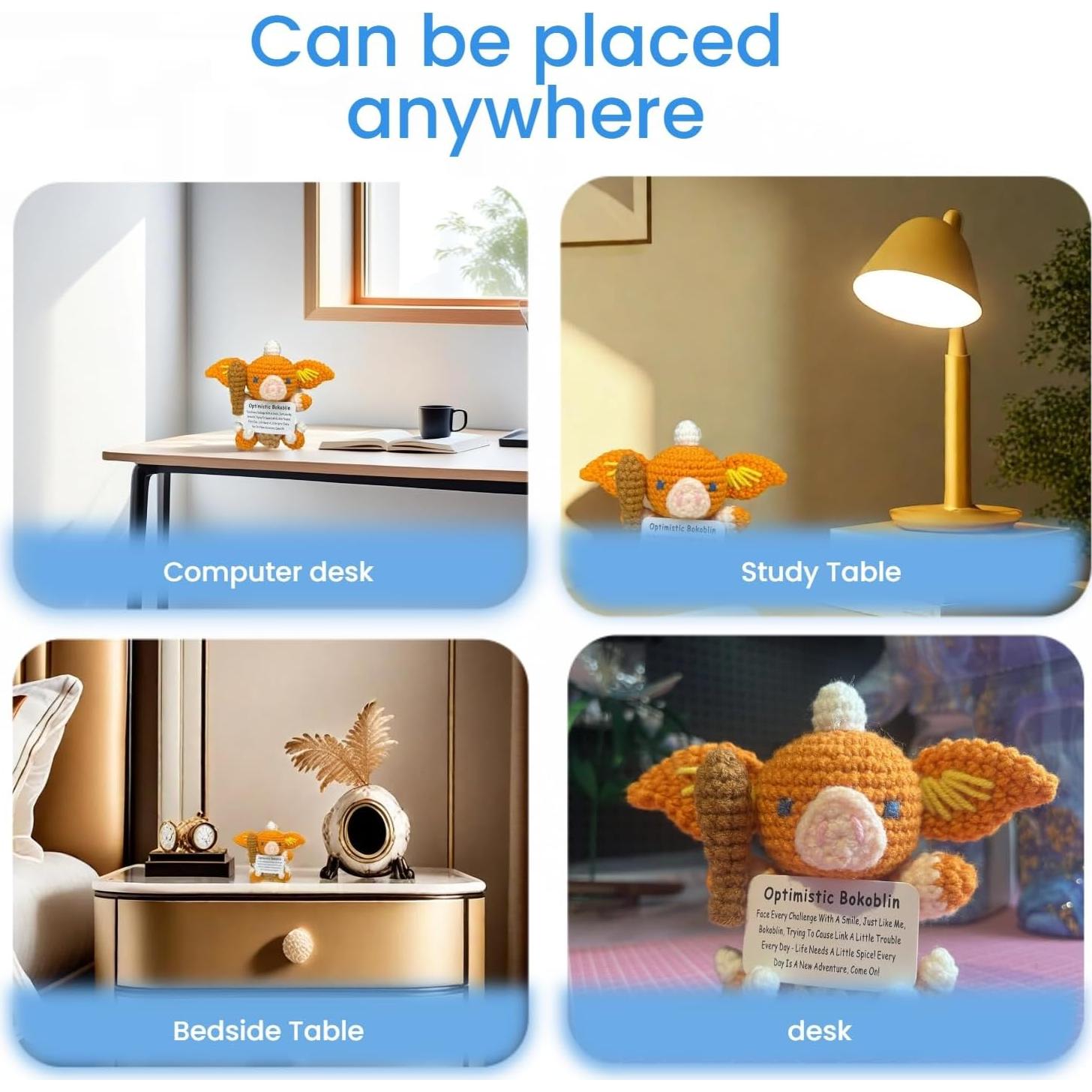 Figura de Crochet Bokoblin Hecha a Mano - Alivio de Estrés