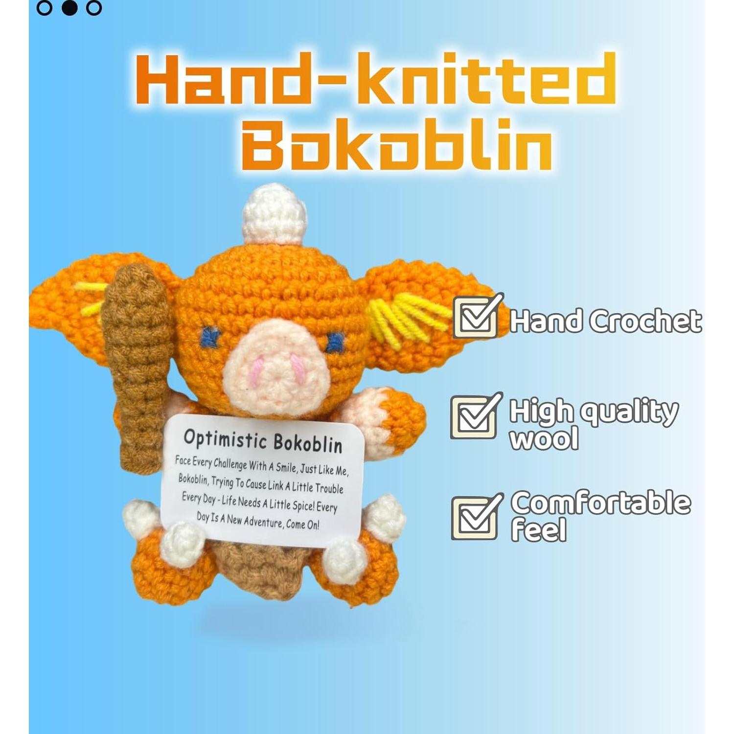 Figura de Crochet Bokoblin Hecha a Mano - Alivio de Estrés