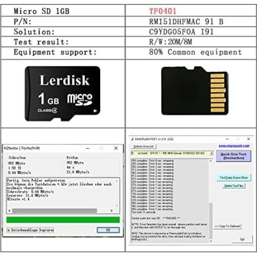 Tarjeta Micro SD 1GB Lerdisk Clase 4 Alta Velocidad