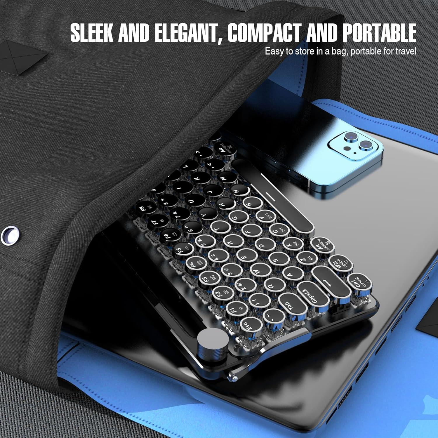 Teclado Inalámbrico 7KEYS TW1867 Pro Retro Bluetooth