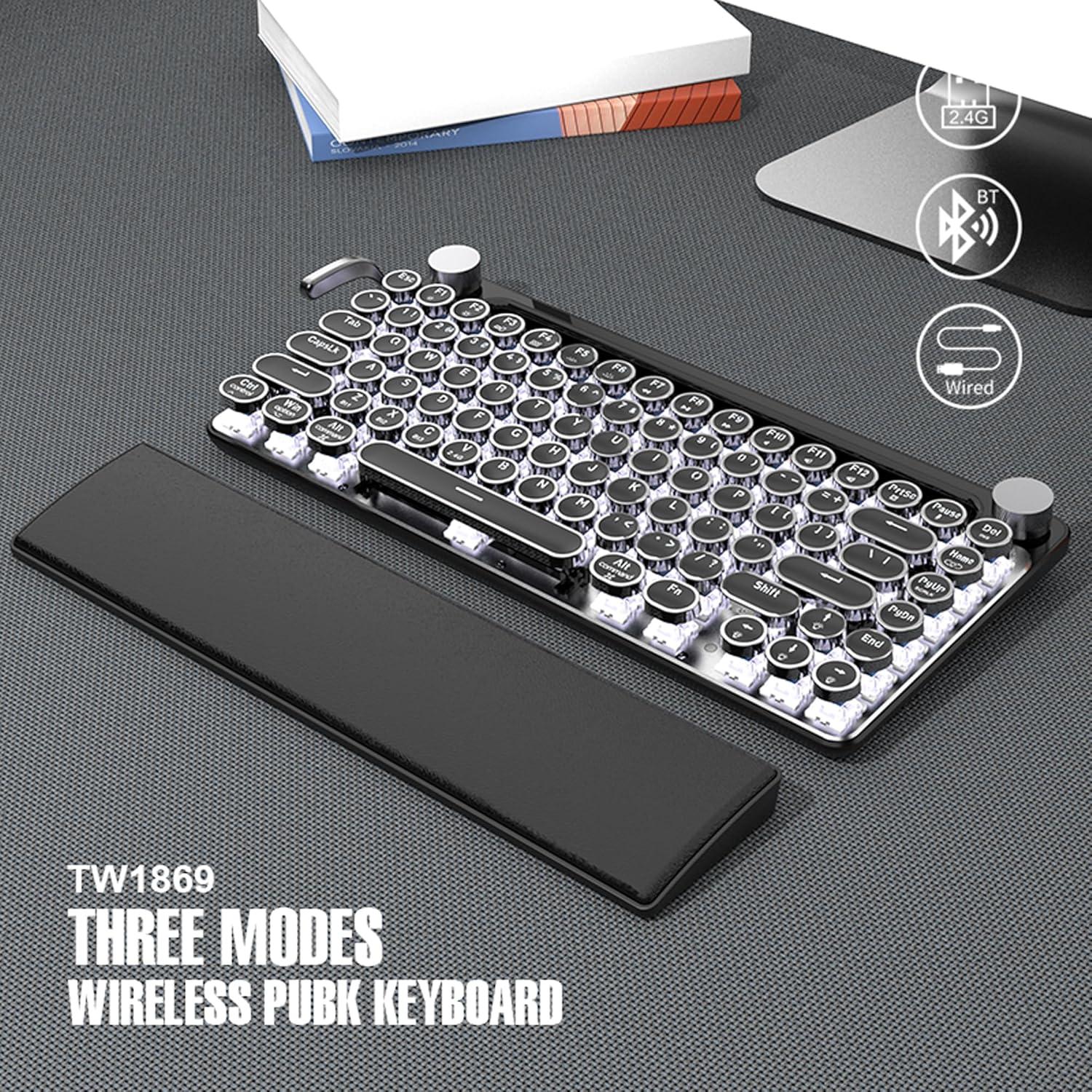 Teclado Inalámbrico 7KEYS TW1867 Pro Retro Bluetooth