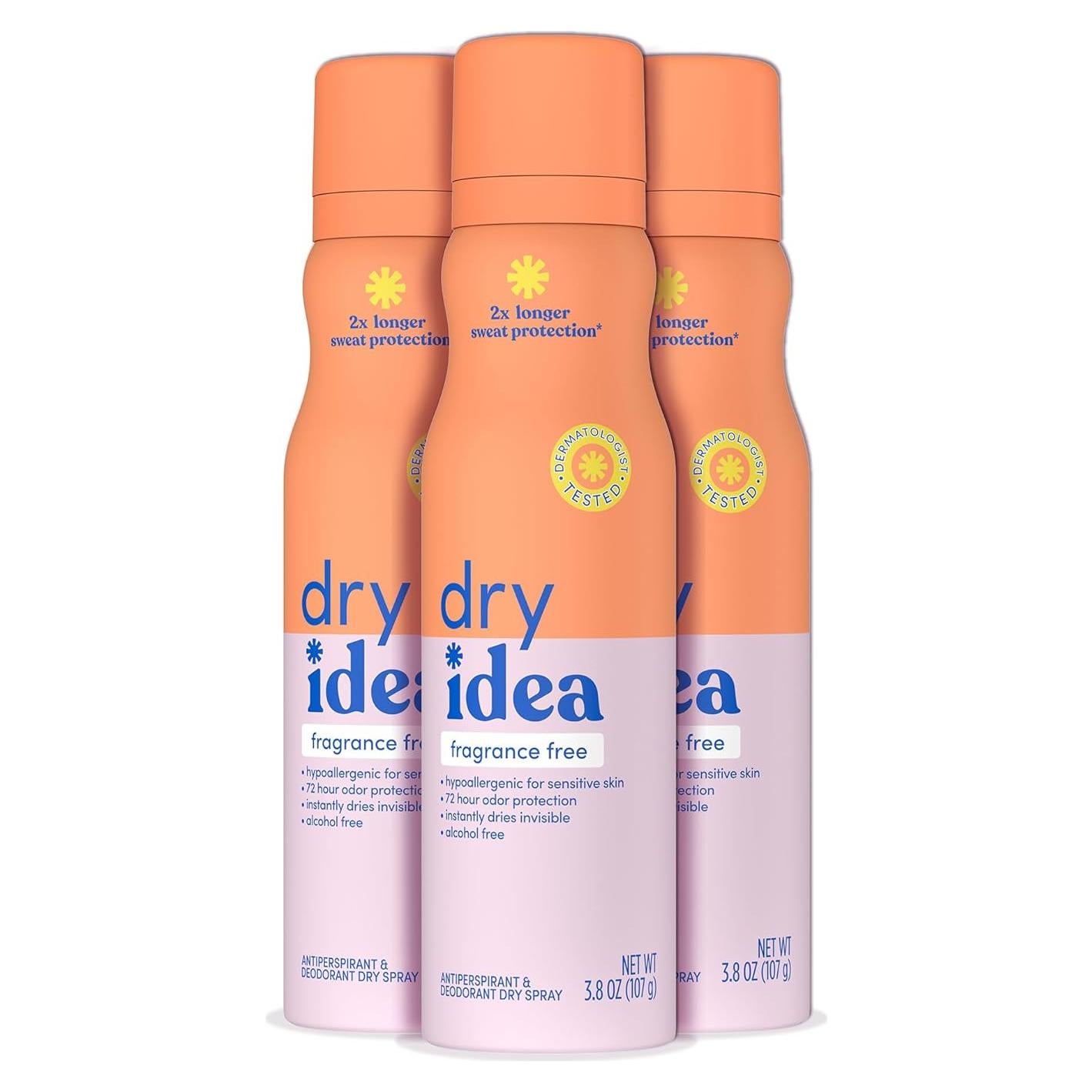 Desodorante Antitranspirante Hipoalergénico Dry Idea 107g x3