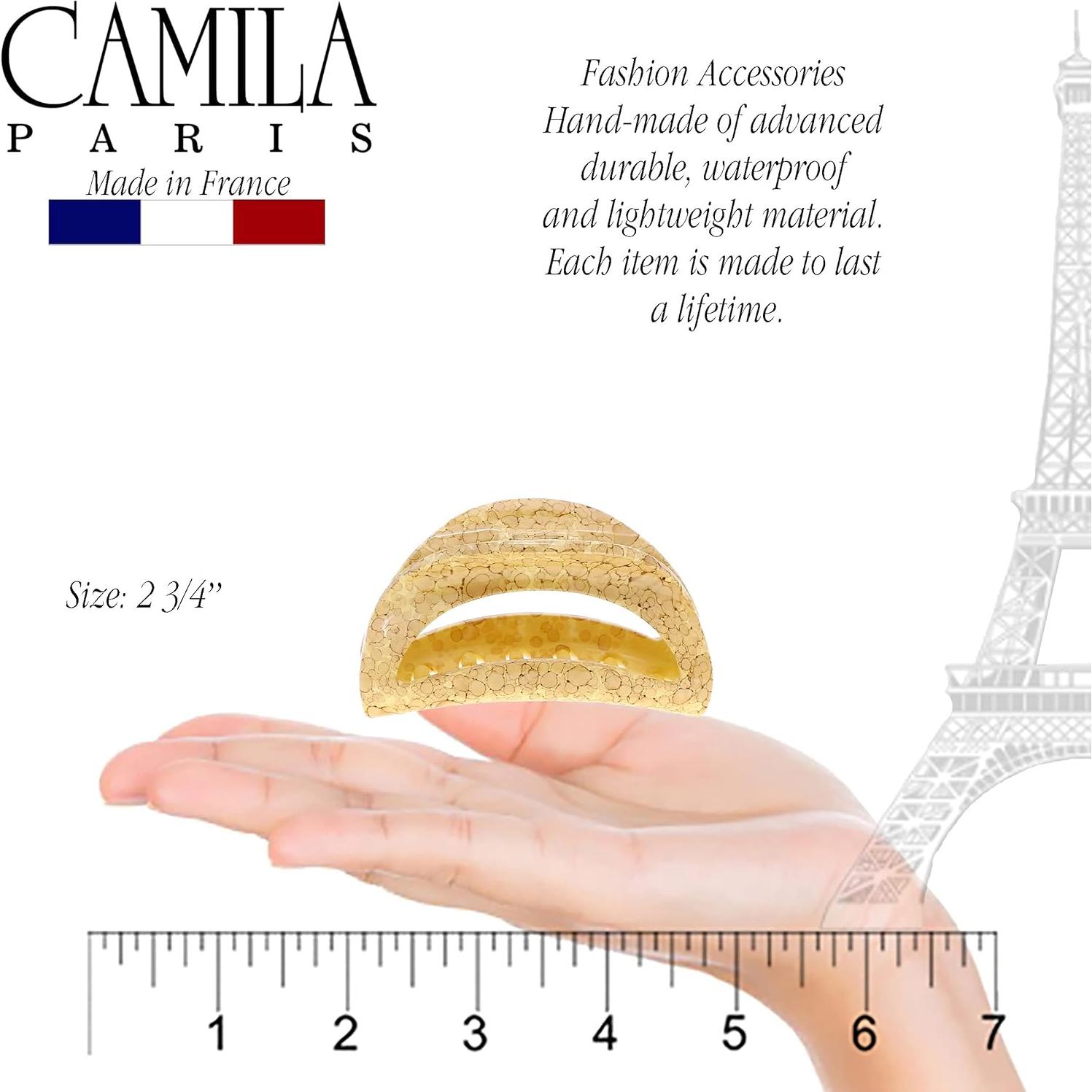 Clip de Pelo Grande Camila Paris CP3192 Beige para Cabello Grueso