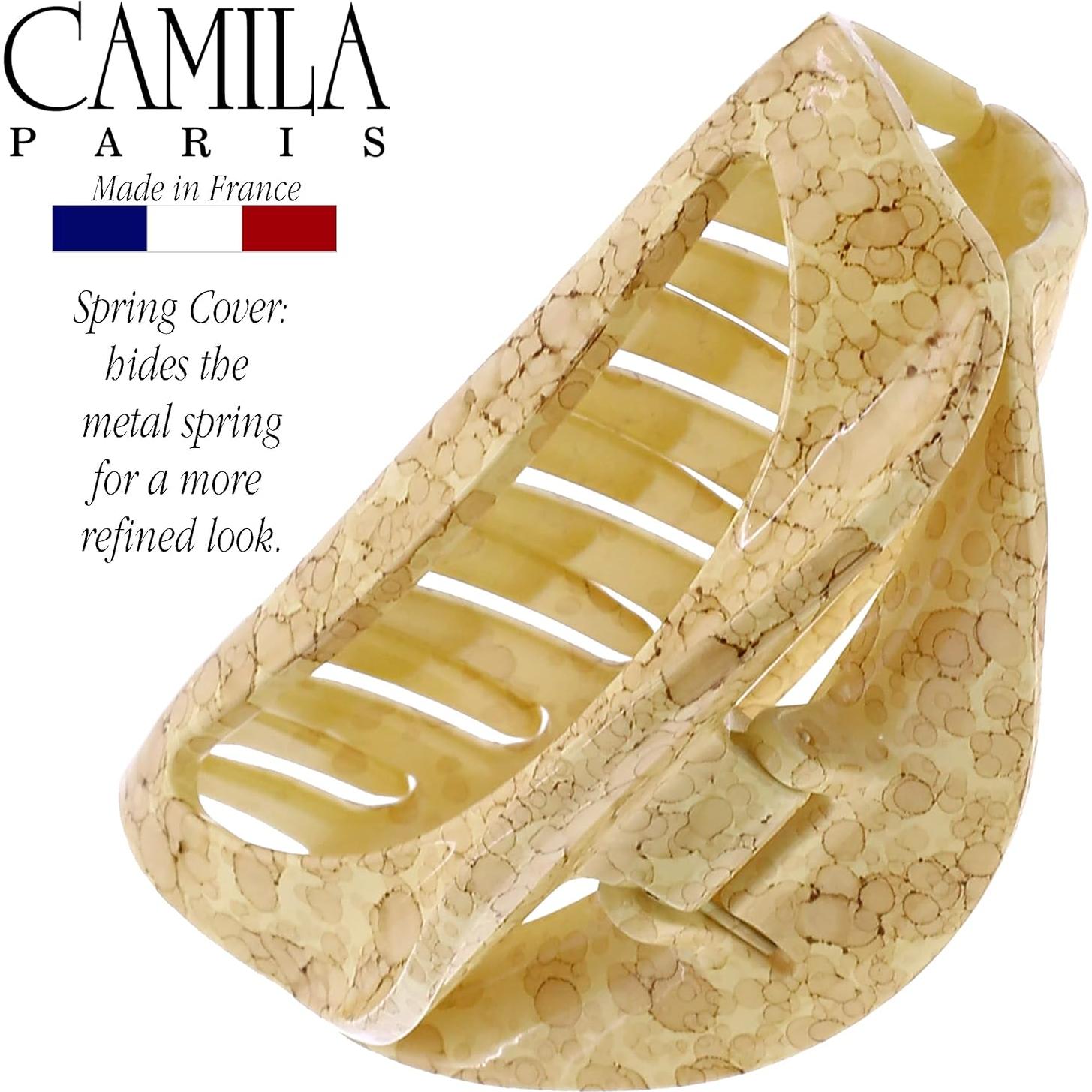 Clip de Pelo Grande Camila Paris CP3192 Beige para Cabello Grueso