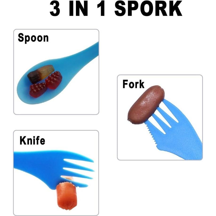 Juego de Tazas y Cuencos Colapsables Ecoart - 3 Piezas