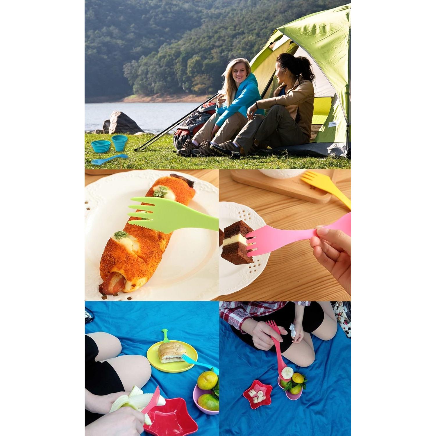 Juego de Tazas y Cuencos Colapsables Ecoart - 3 Piezas