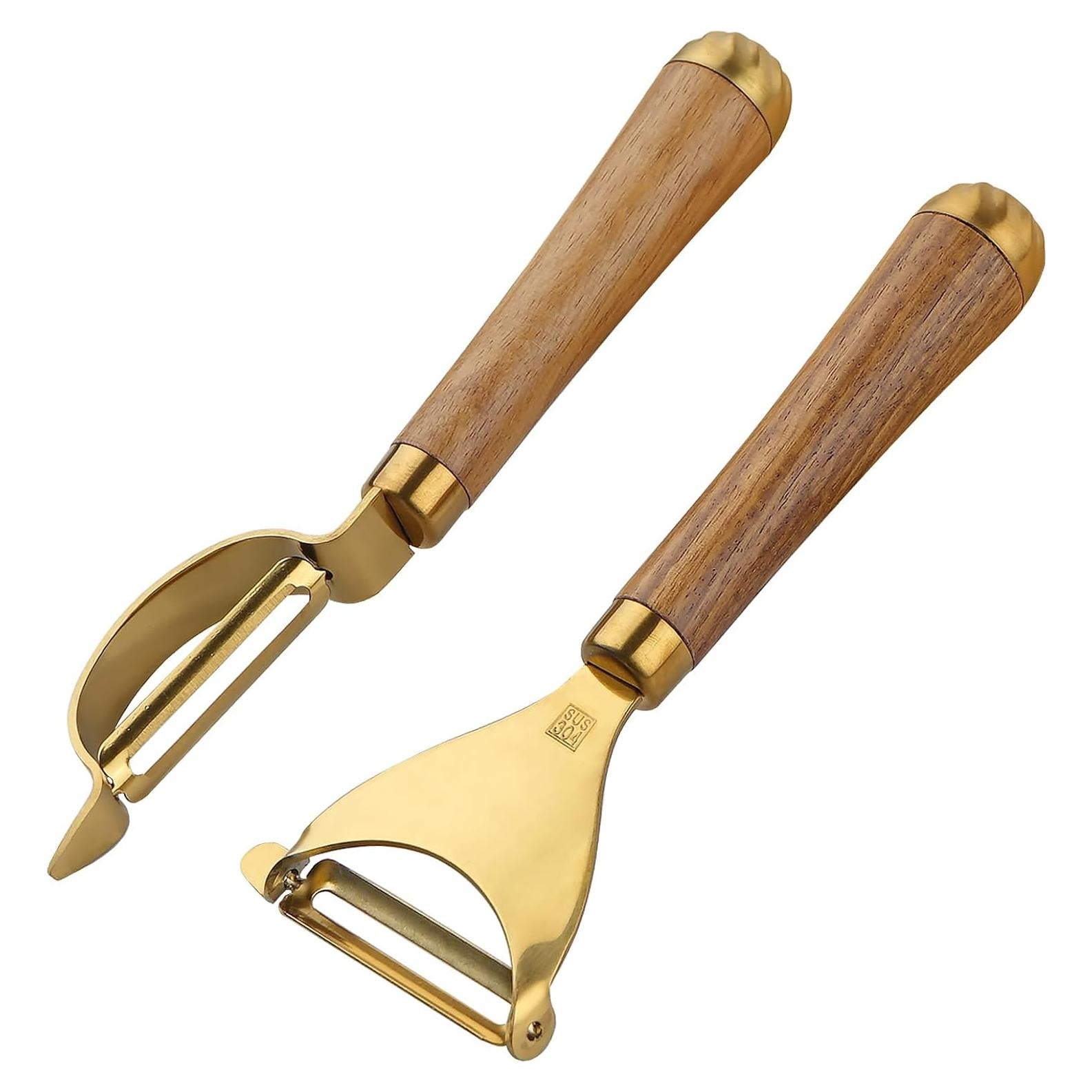 Set de Peladores de Verduras WELLSUIT, Acero Inoxidable, 2 Piezas