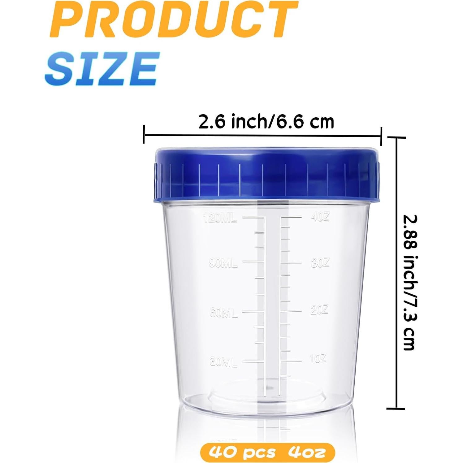 Paquete de 40 Contenedores Rectangulares 4oz Qyyiguf con Tapa