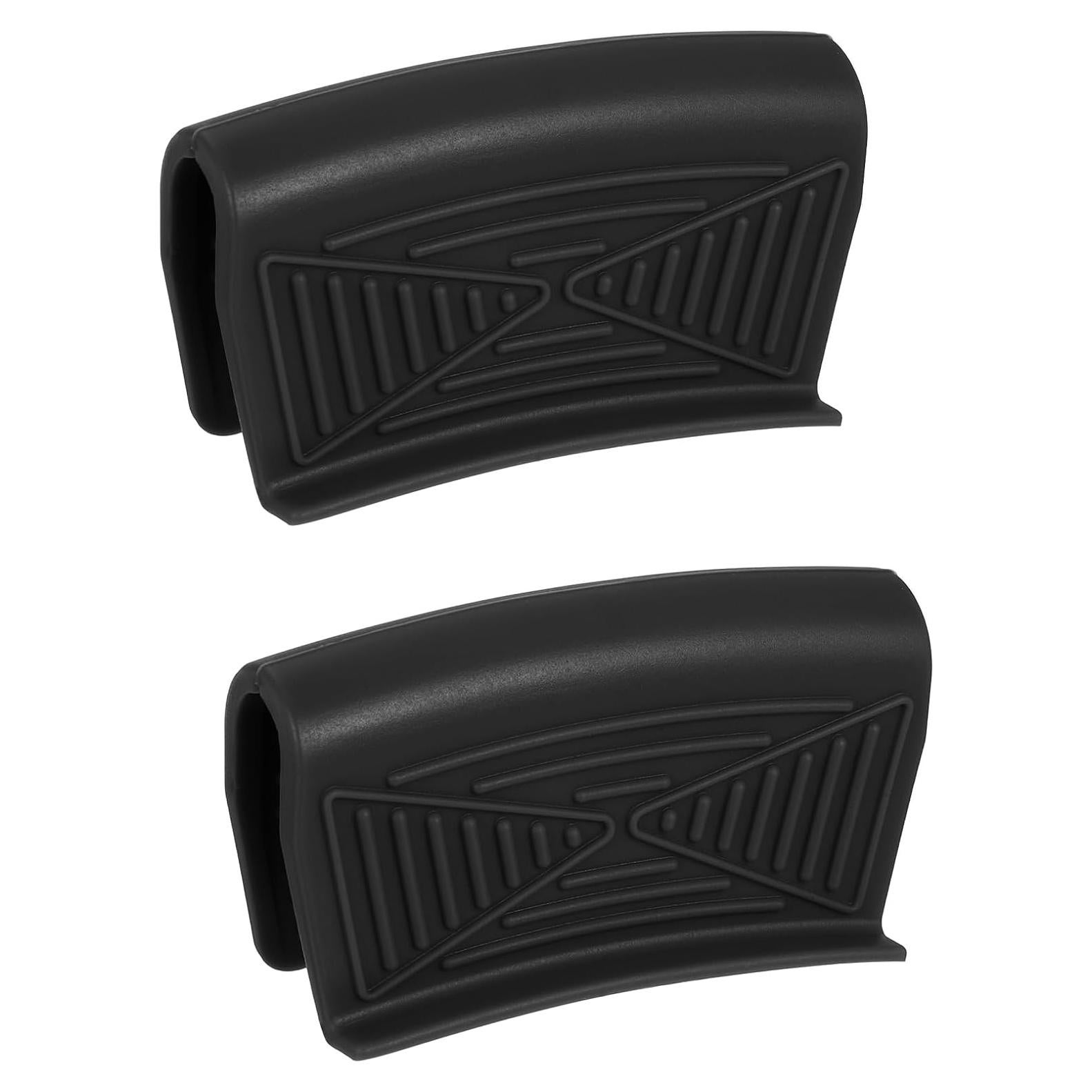 Funda de Mango de Sartén de Silicona uxcell - 2 Piezas, Negro