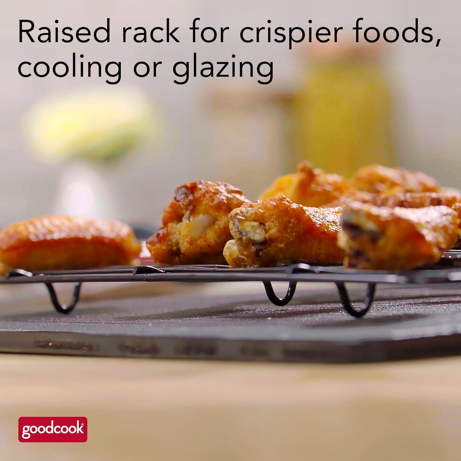 GoodCook Sartén para Hornear 38x27 cm Antiadherente Acero Carbono