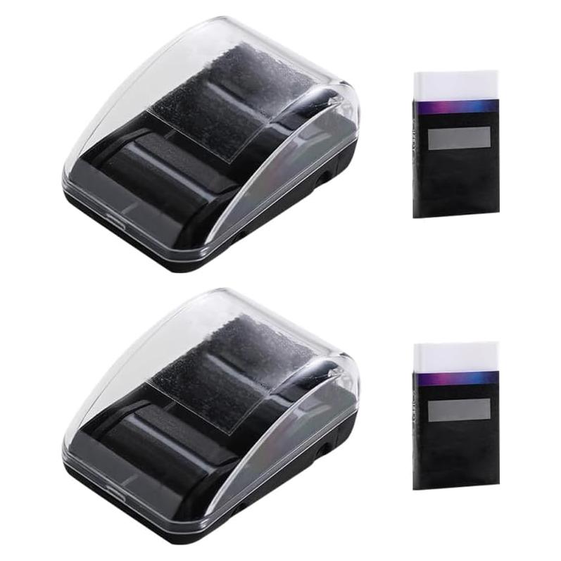 Kisangel Rodillo Limpiador de Escritorio Negro 5x3 cm