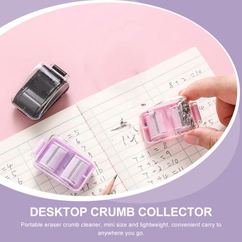 Kisangel Rodillo Limpiador de Escritorio Negro 5x3 cm