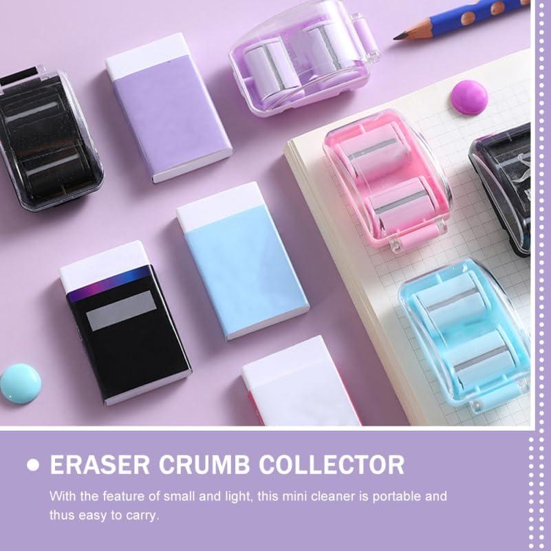 Kisangel Rodillo Limpiador de Escritorio Negro 5x3 cm