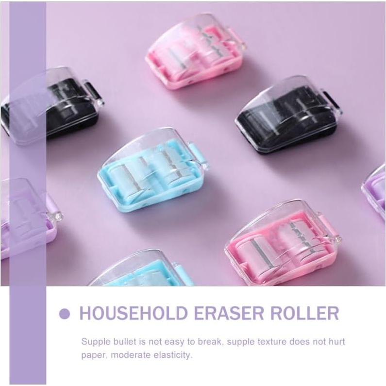 Kisangel Rodillo Limpiador de Escritorio Negro 5x3 cm