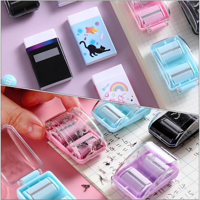 Kisangel Rodillo Limpiador de Escritorio Negro 5x3 cm