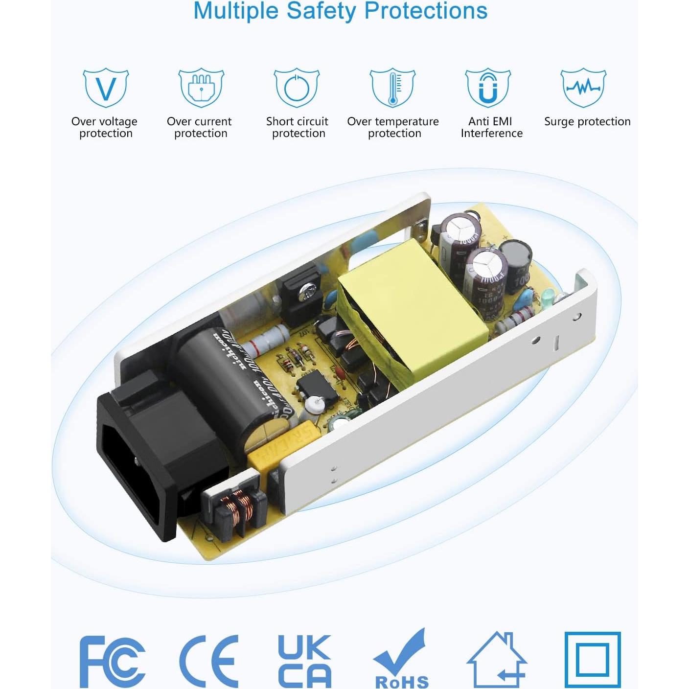 Adaptador de Alimentación 12V 6A ALITOVE Transformador 72W