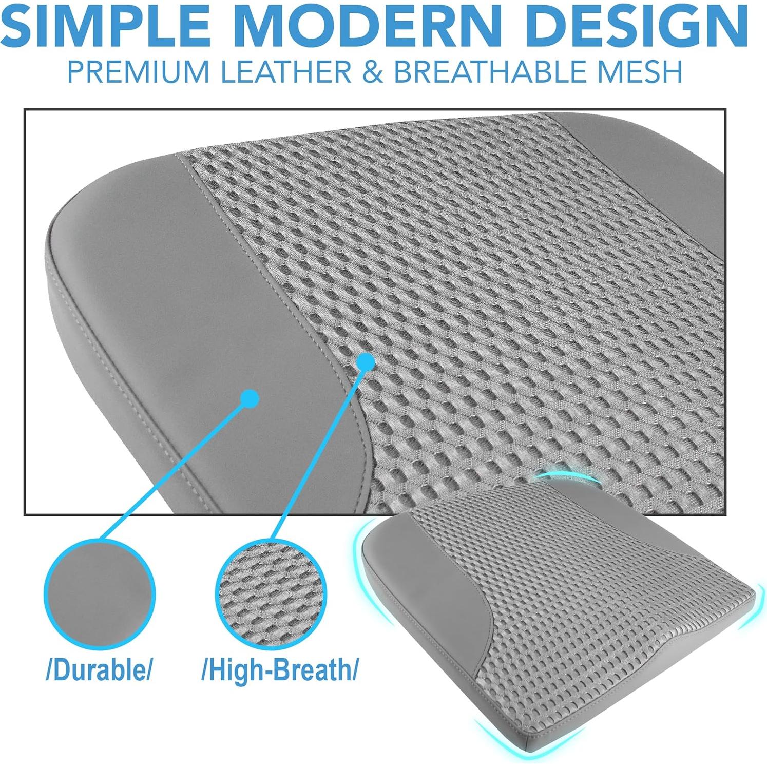 Cojín de Asiento para Coche Lofty Aim - Espuma Viscoelástica Gris