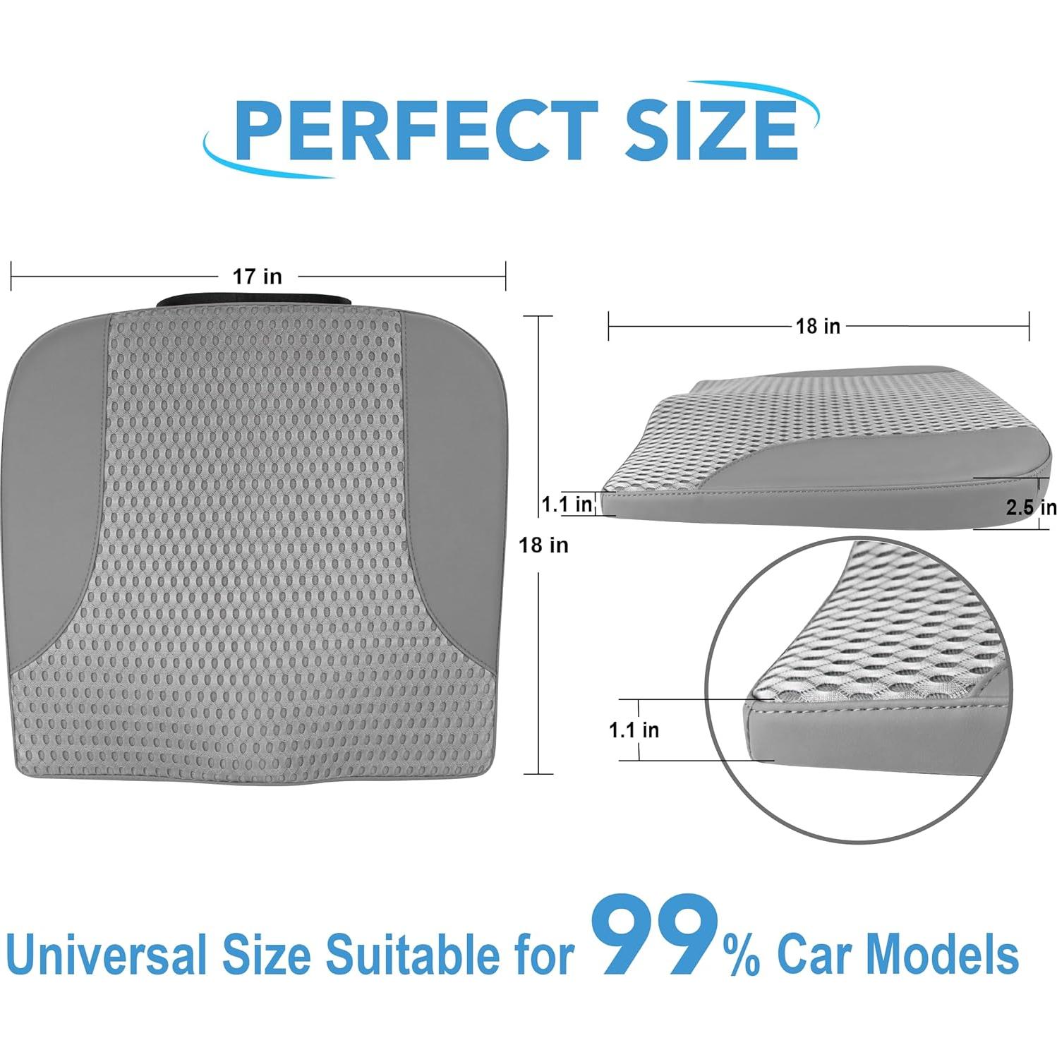 Cojín de Asiento para Coche Lofty Aim - Espuma Viscoelástica Gris