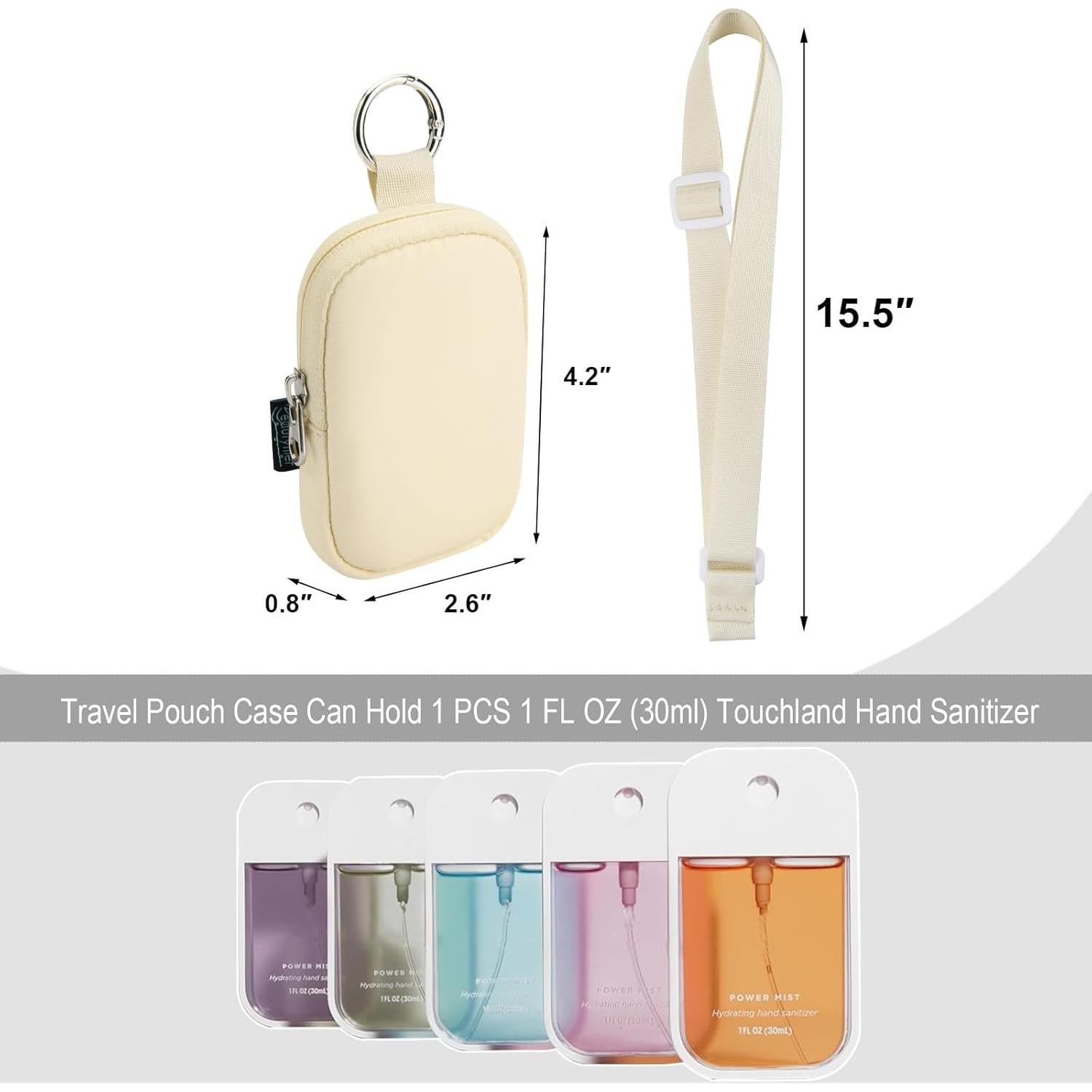 Estuche para Spray Desinfectante Beautyflier Beige 30ml