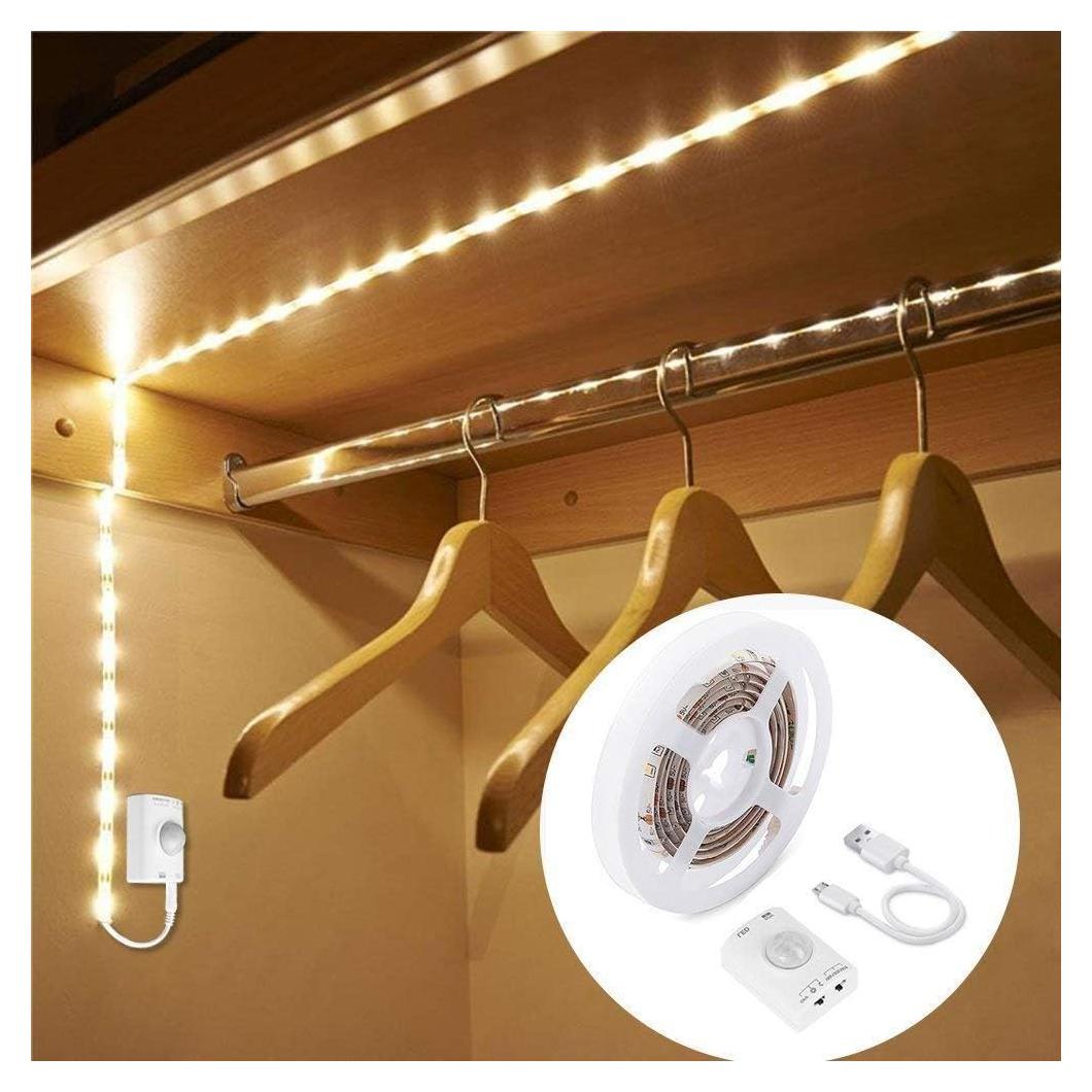 Luz de Armario LUXJET 1M LED Recargable con Sensor de Movimiento