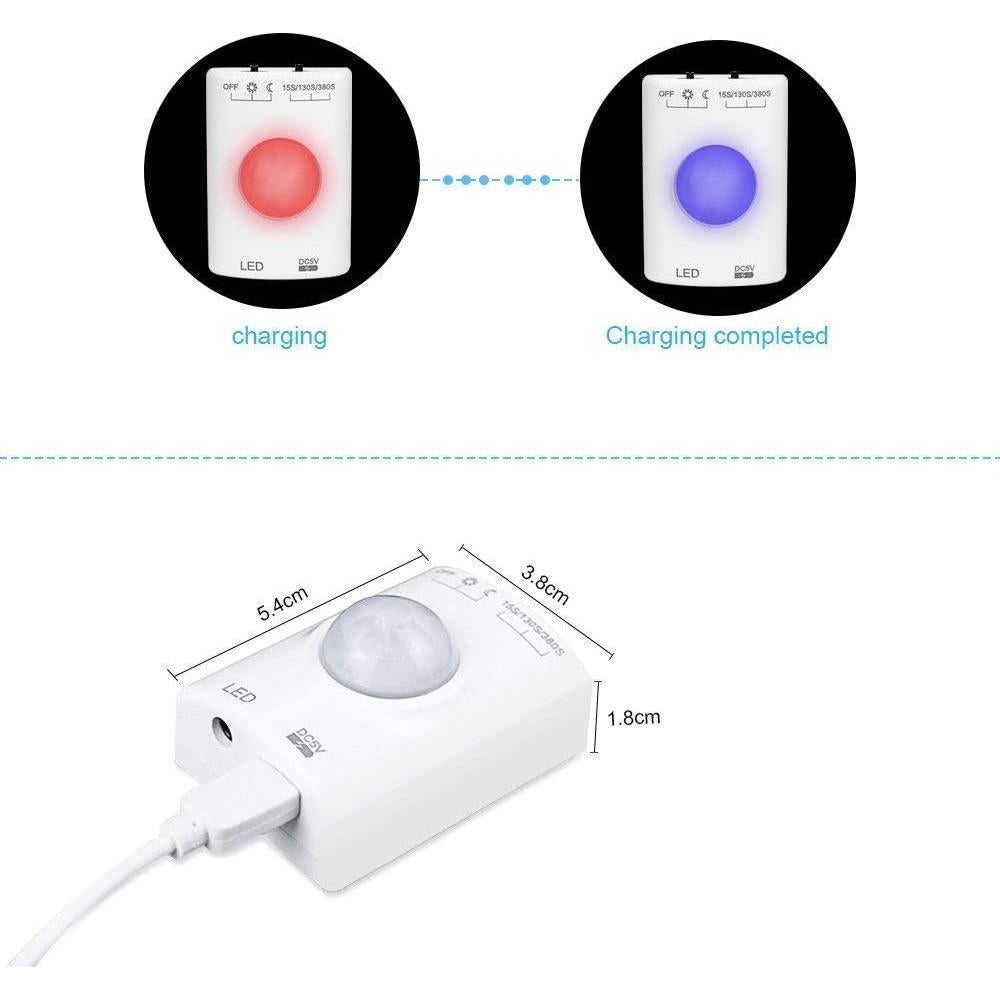 Luz de Armario LUXJET 1M LED Recargable con Sensor de Movimiento