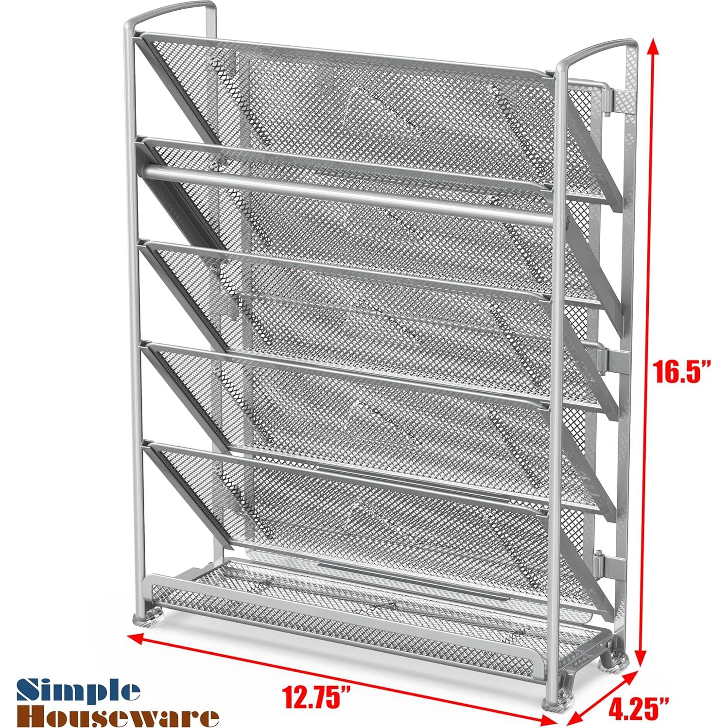 Organizador de Documentos de Pared 6 Niveles Simple Houseware