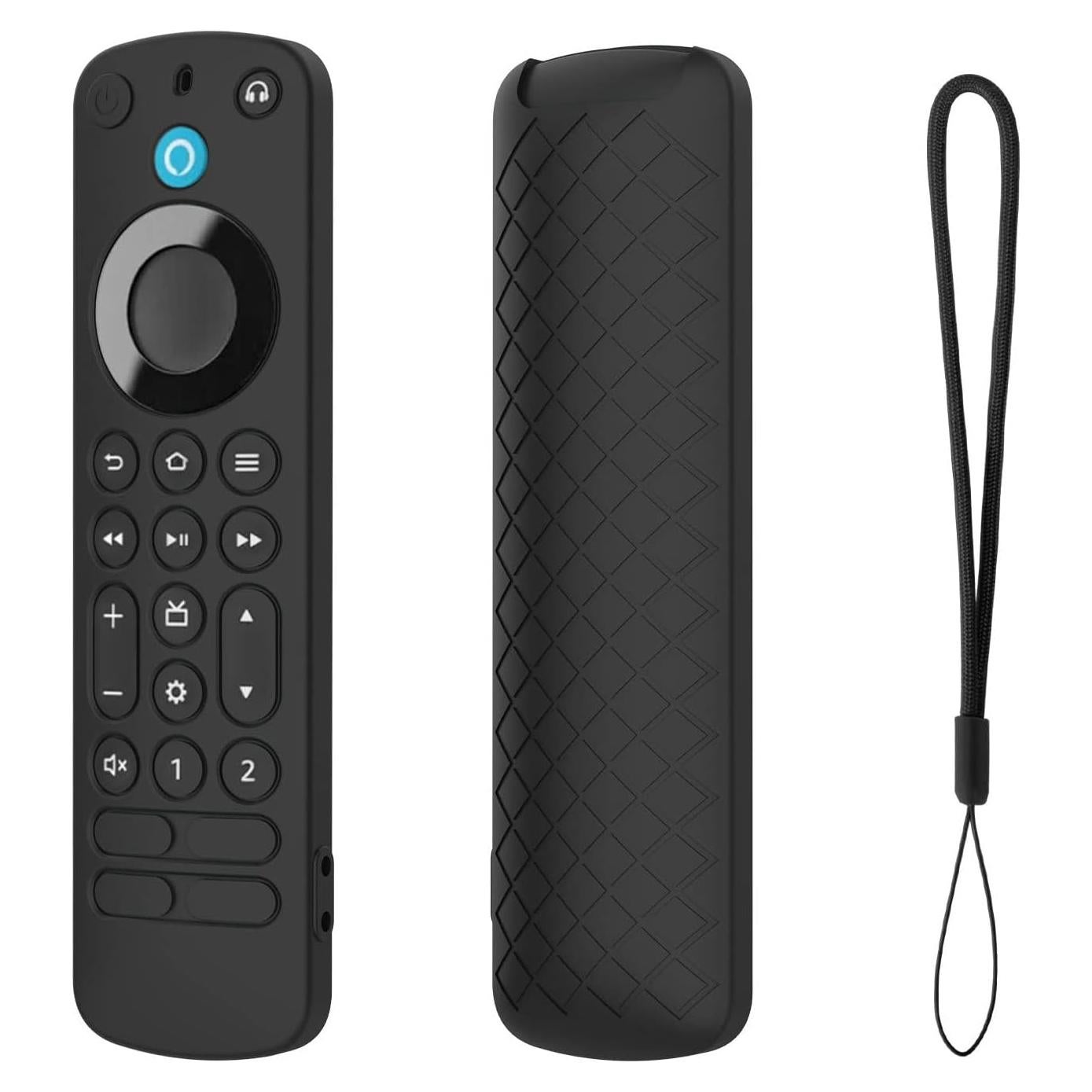 Funda de Silicona para Control Remoto Alexa Pro 2022 - Negro