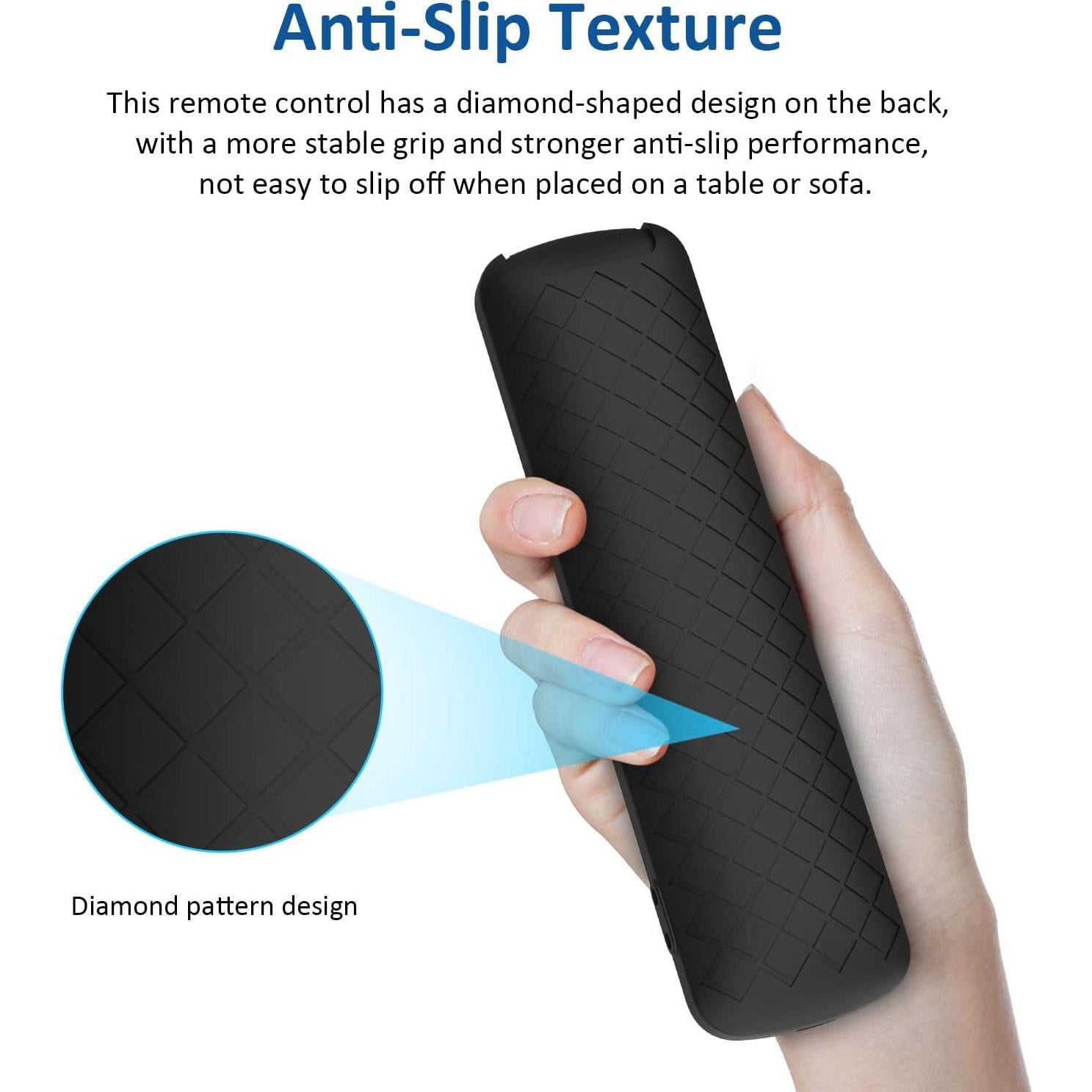 Funda de Silicona para Control Remoto Alexa Pro 2022 - Negro