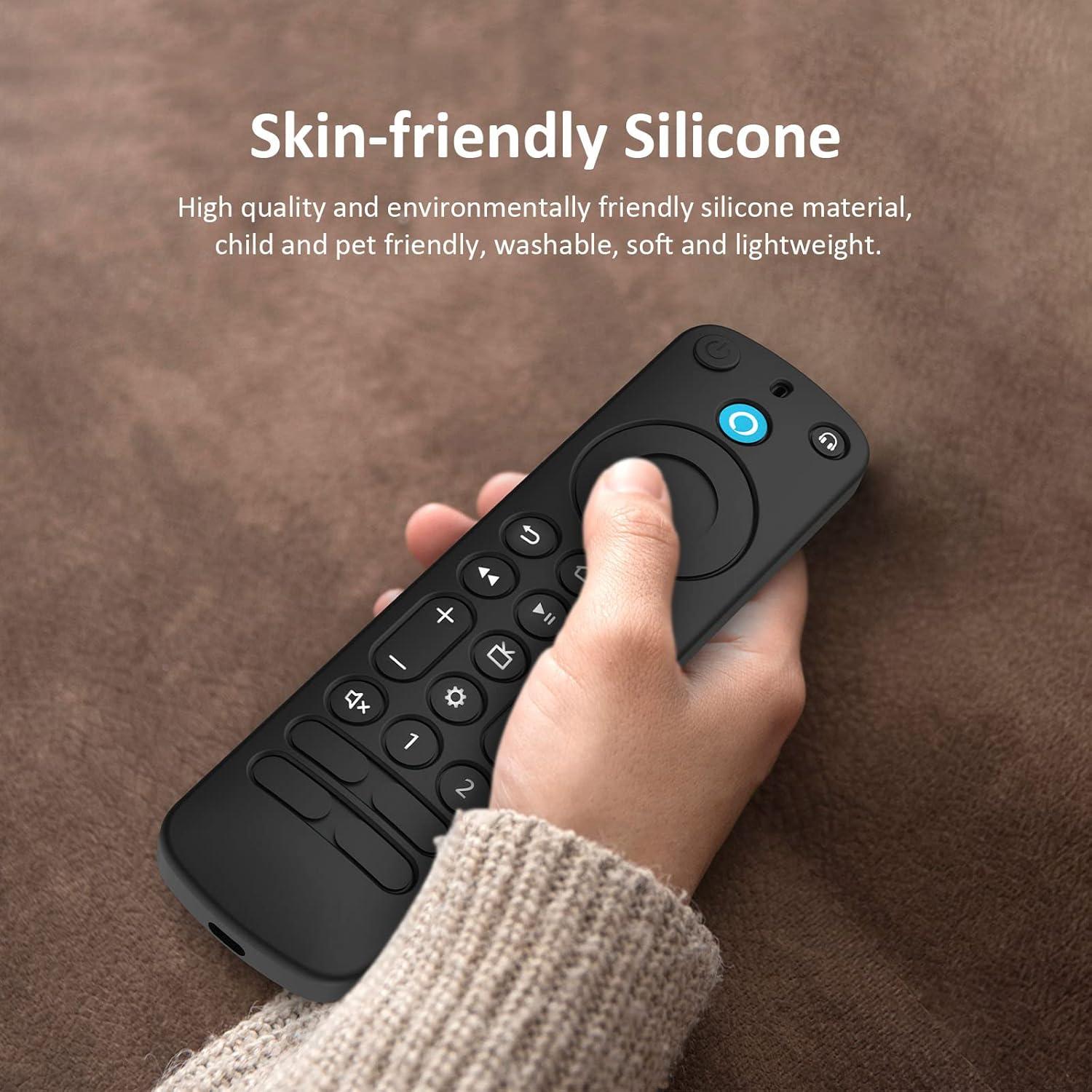 Funda de Silicona para Control Remoto Alexa Pro 2022 - Negro