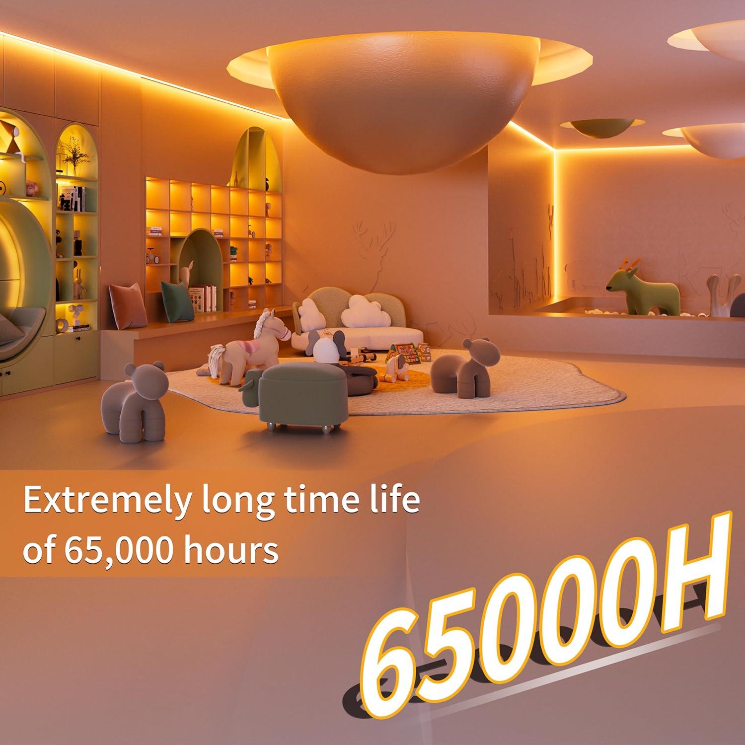 Tira LED COB PAUTIX 2000K 6.1m Regulable con Control Remoto