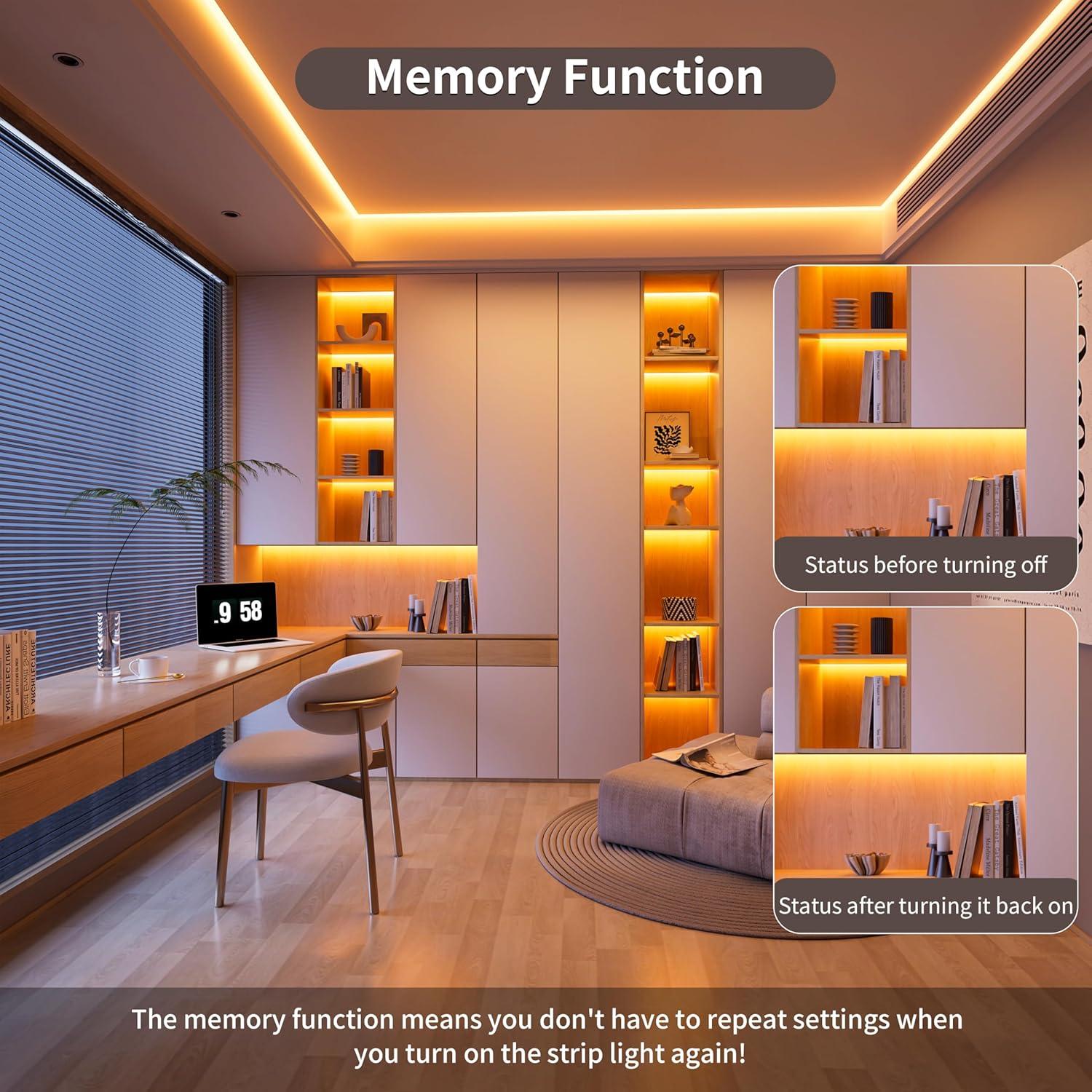 Tira LED COB PAUTIX 2000K 6.1m Regulable con Control Remoto
