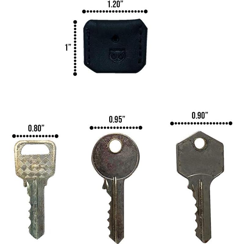 Set de 5 Cubiertas de Llave Hide & Drink en Cuero de Grano Completo