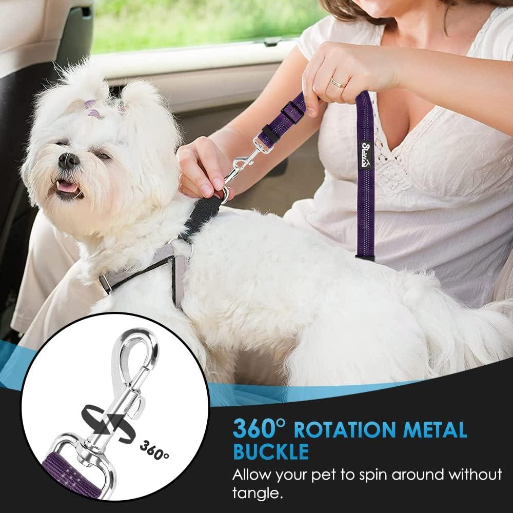 Arnés de Perro Lukovee Ajustable para Auto XXX-Pequeño Púrpura