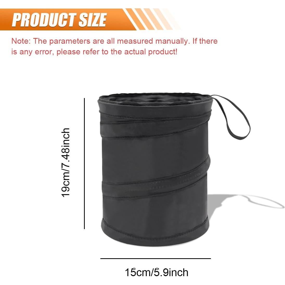 Basurero de Auto DUSCOKE Plegable Impermeable 19x15cm