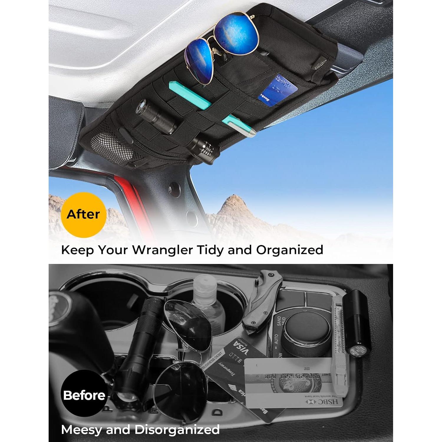 Organizador de Visera Solar QMPARTS JK 2007-2009 Molle