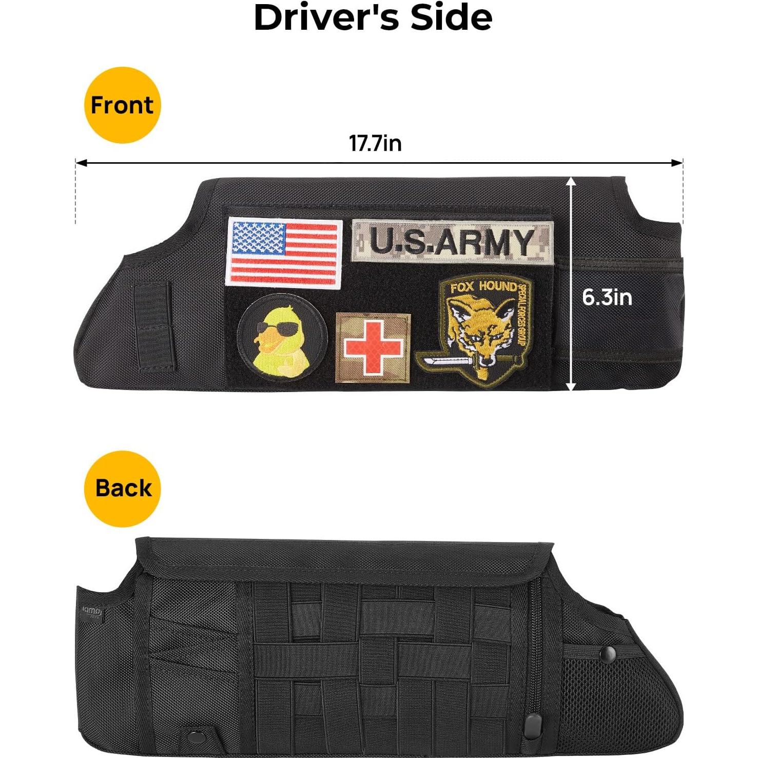 Organizador de Visera Solar QMPARTS JK 2007-2009 Molle