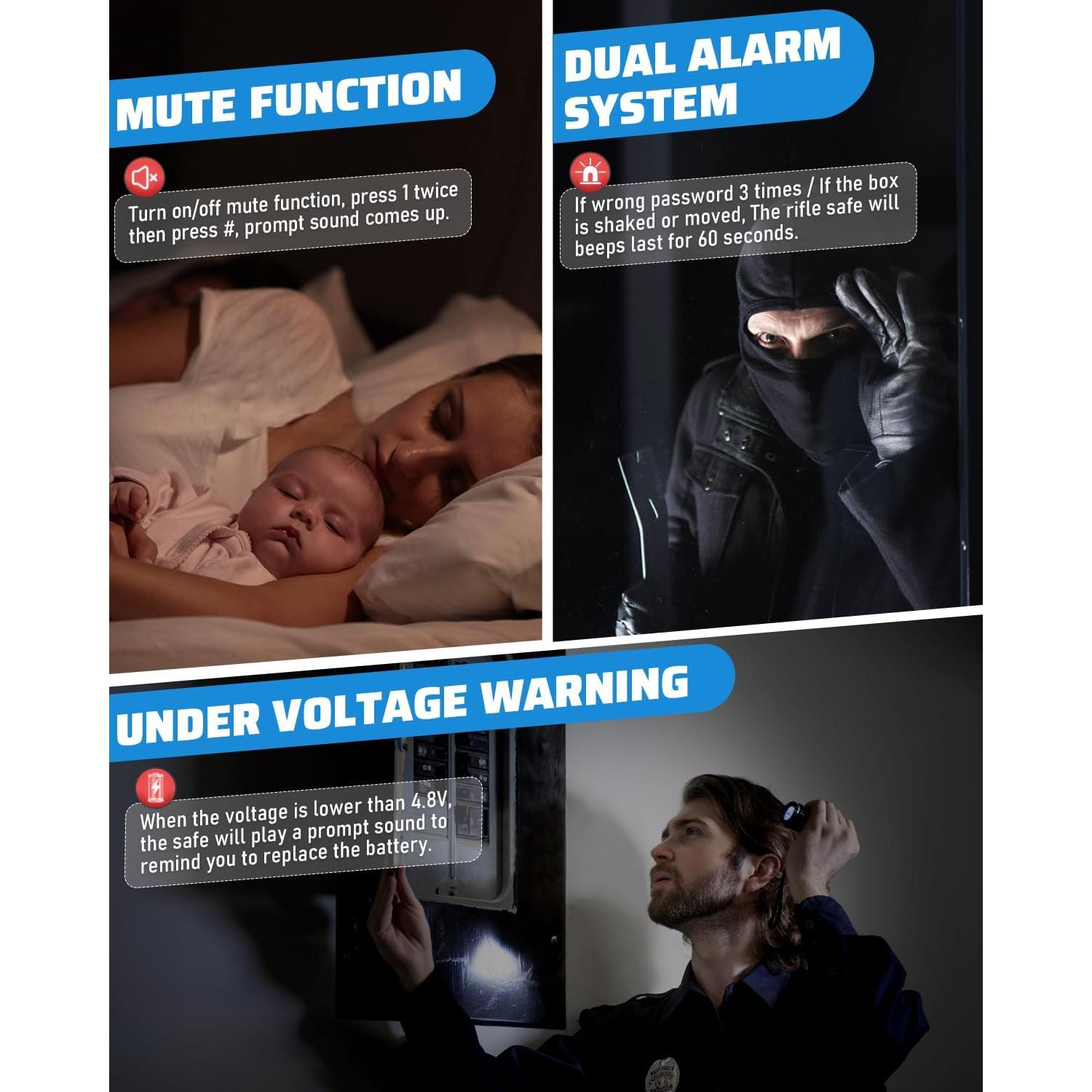 Caja Fuerte Kavey 1.2 Pies Cúbicos con Teclado Digital y Alarma