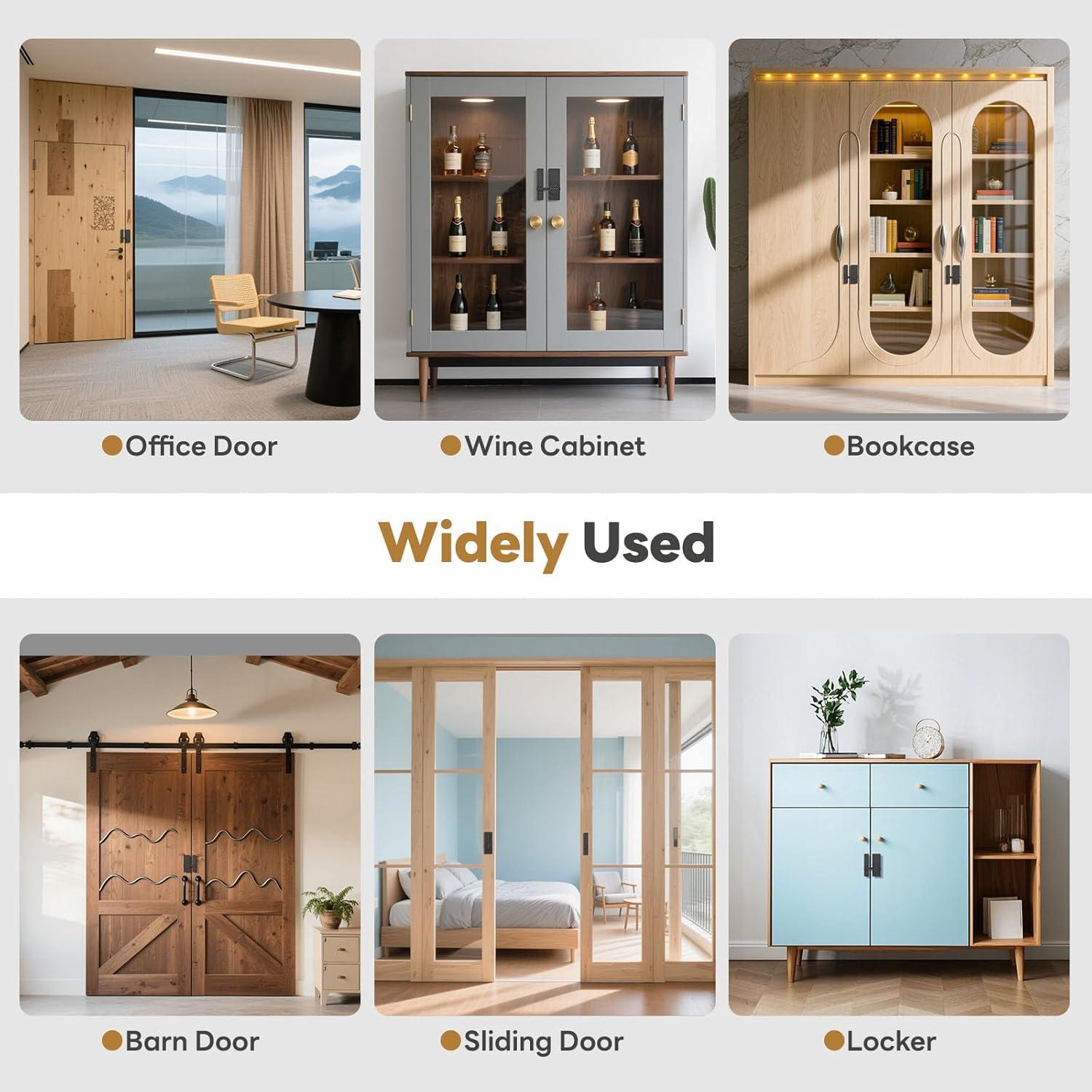 Cerradura de puerta de granero SecureLatch SEL-Code Lock02 negra