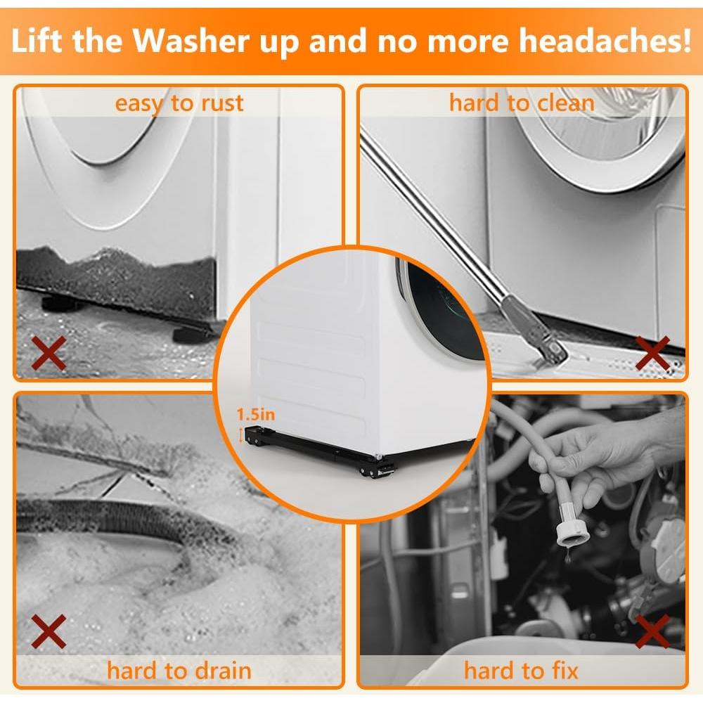 Rodillos de Electrodomésticos LUCKUP Soporte Ajustable 299 kg