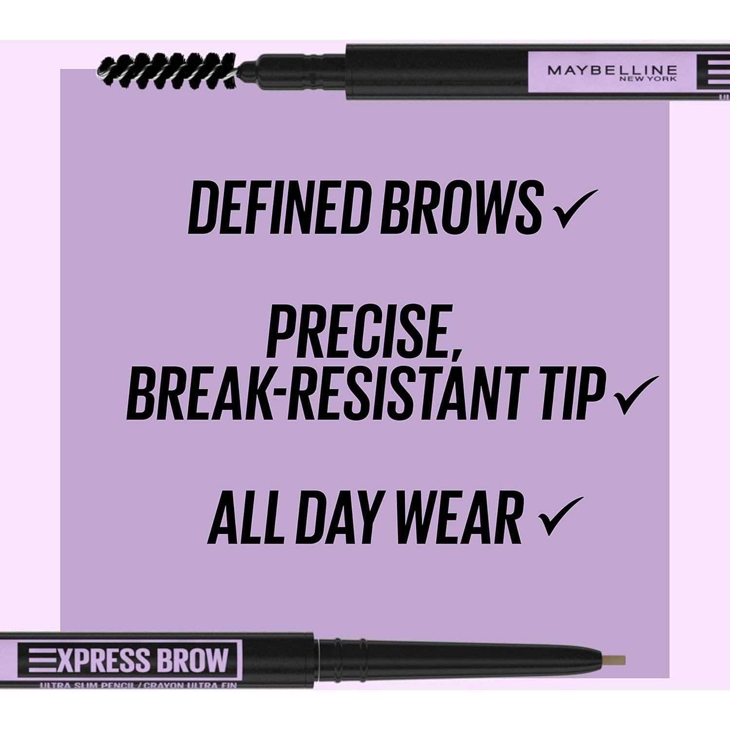 Lápiz de Cejas Ultra Delgado Maybelline 259 Marrón Ceniza