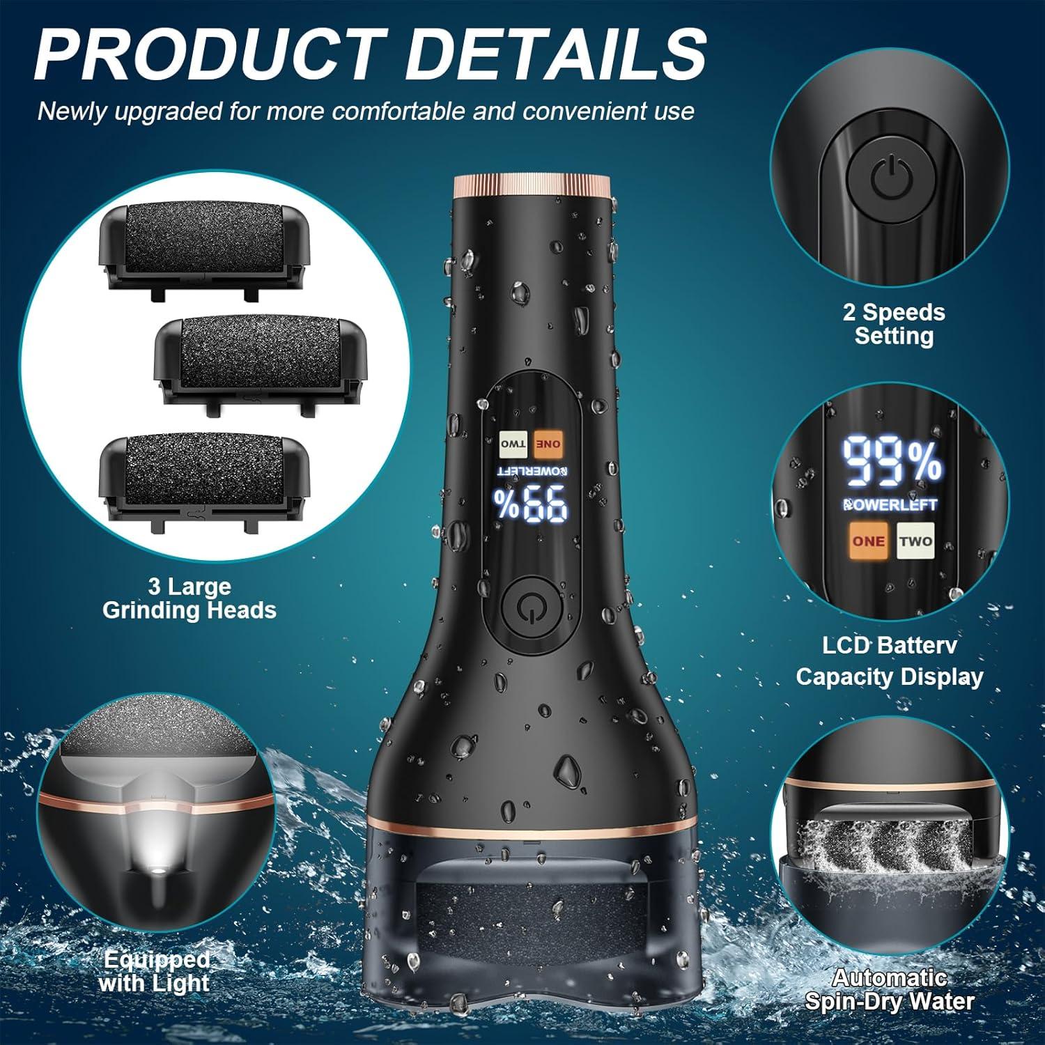 Removedor de Callos Eléctrico Spriak 16 en 1 Cuidado de Pies