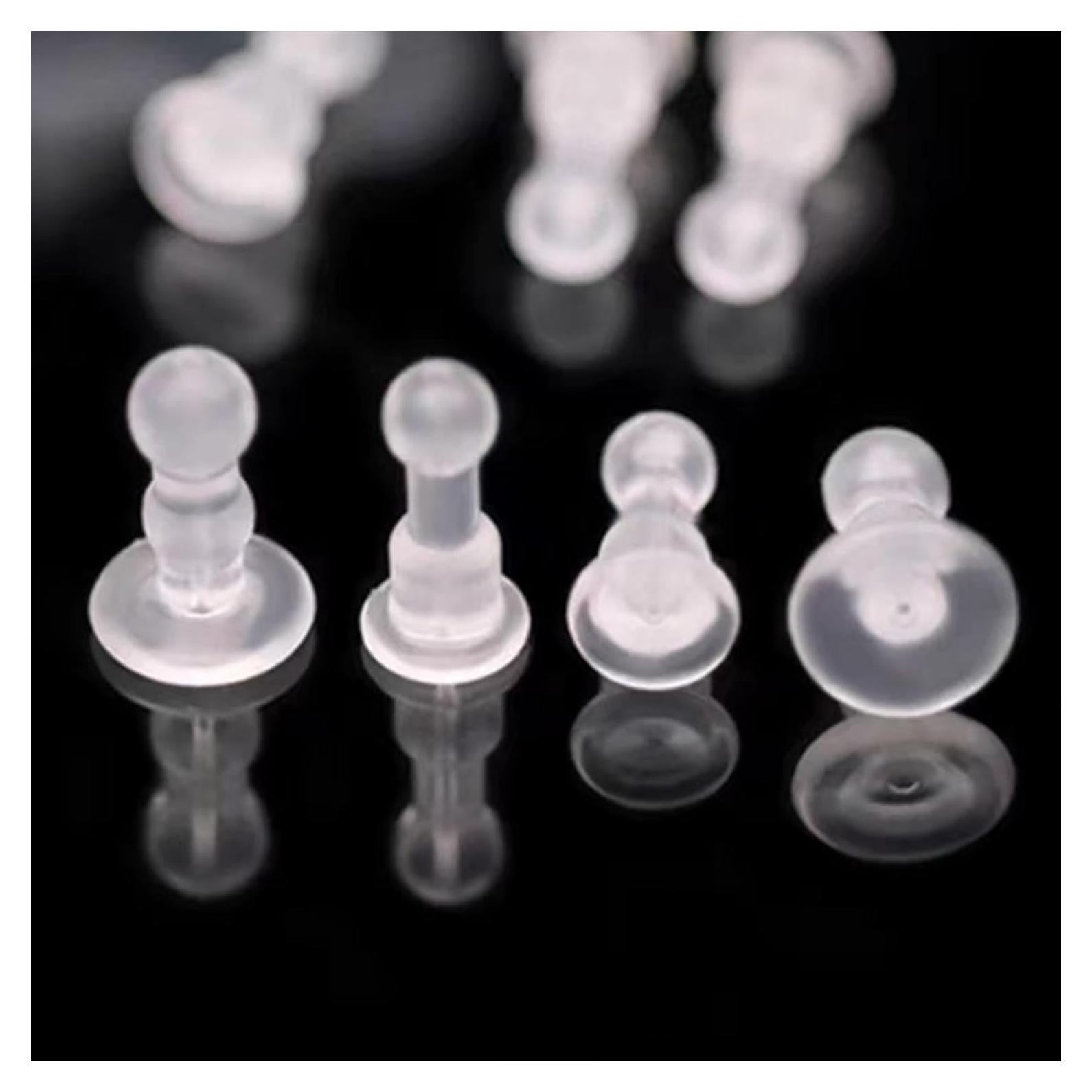 Respaldos de Aretes Impenetrables Qualima 50pcs TPE Suave