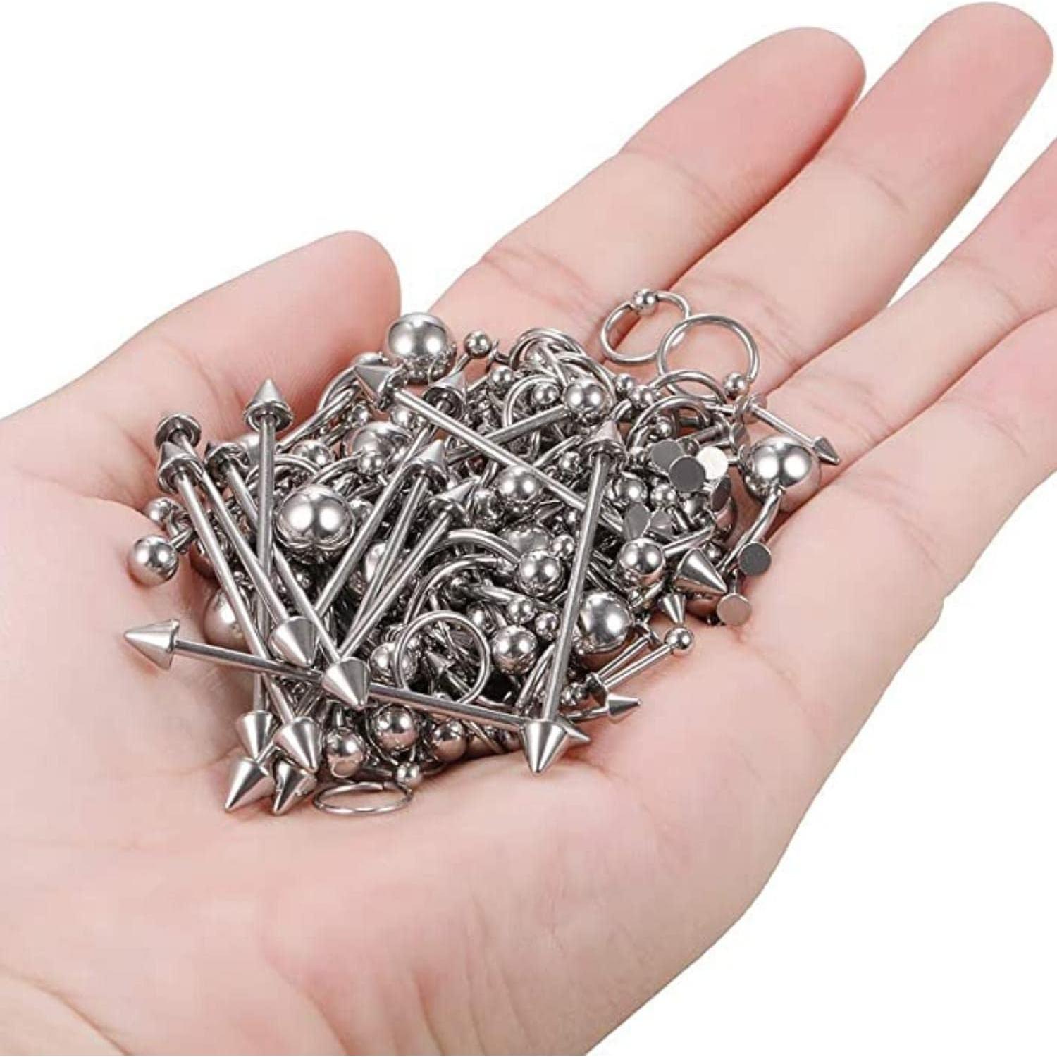 BodyJ4You Kit de Joyería para Piercing Corporal 120 Piezas